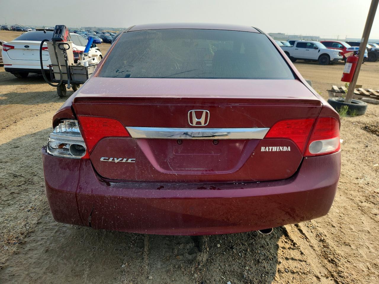 2009 Honda Civic Lx-s Burgundy vin: 2HGFA16619H010412