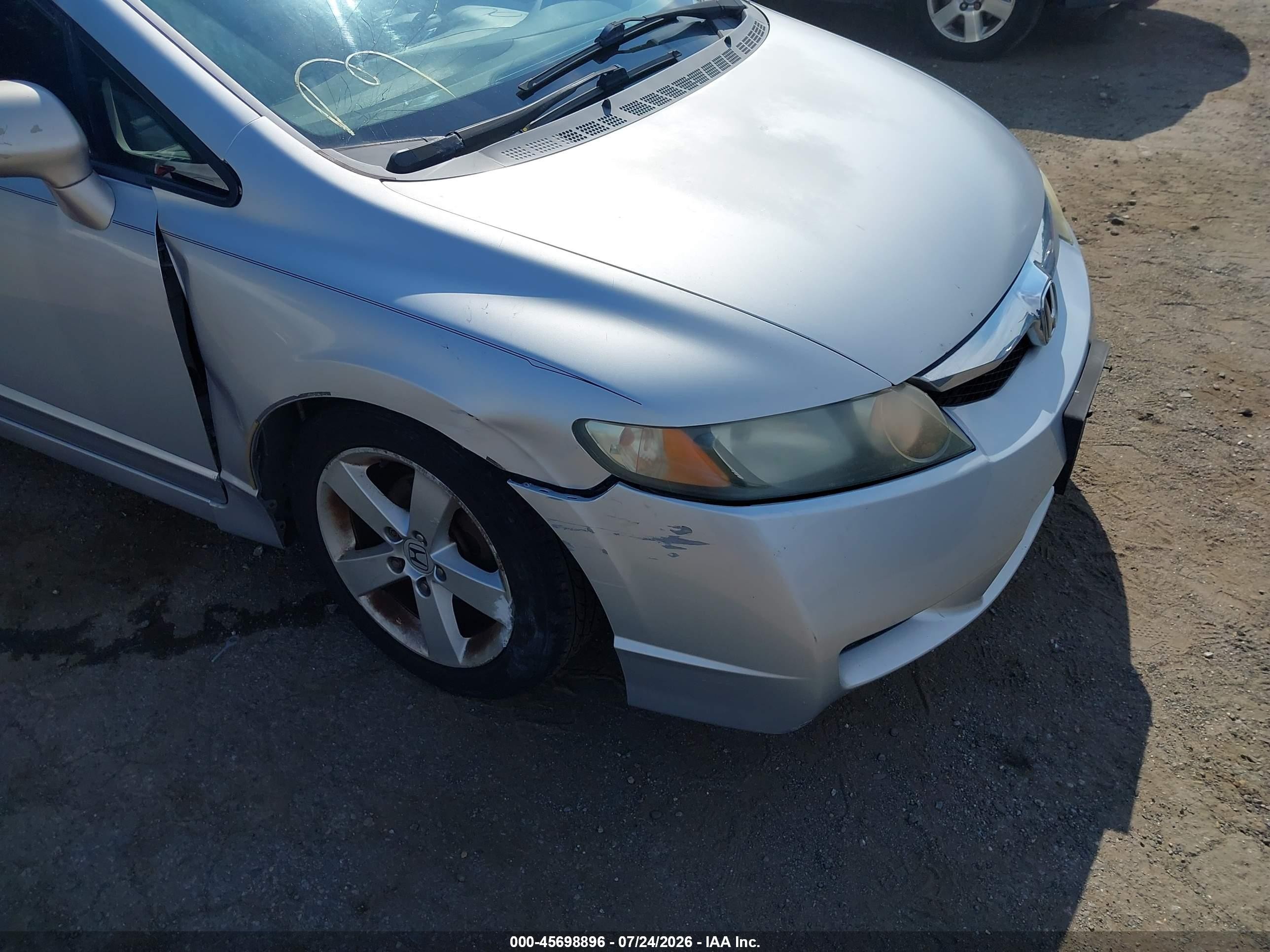 2009 Honda Civic Lx-s Silver vin: 2HGFA16619H343760