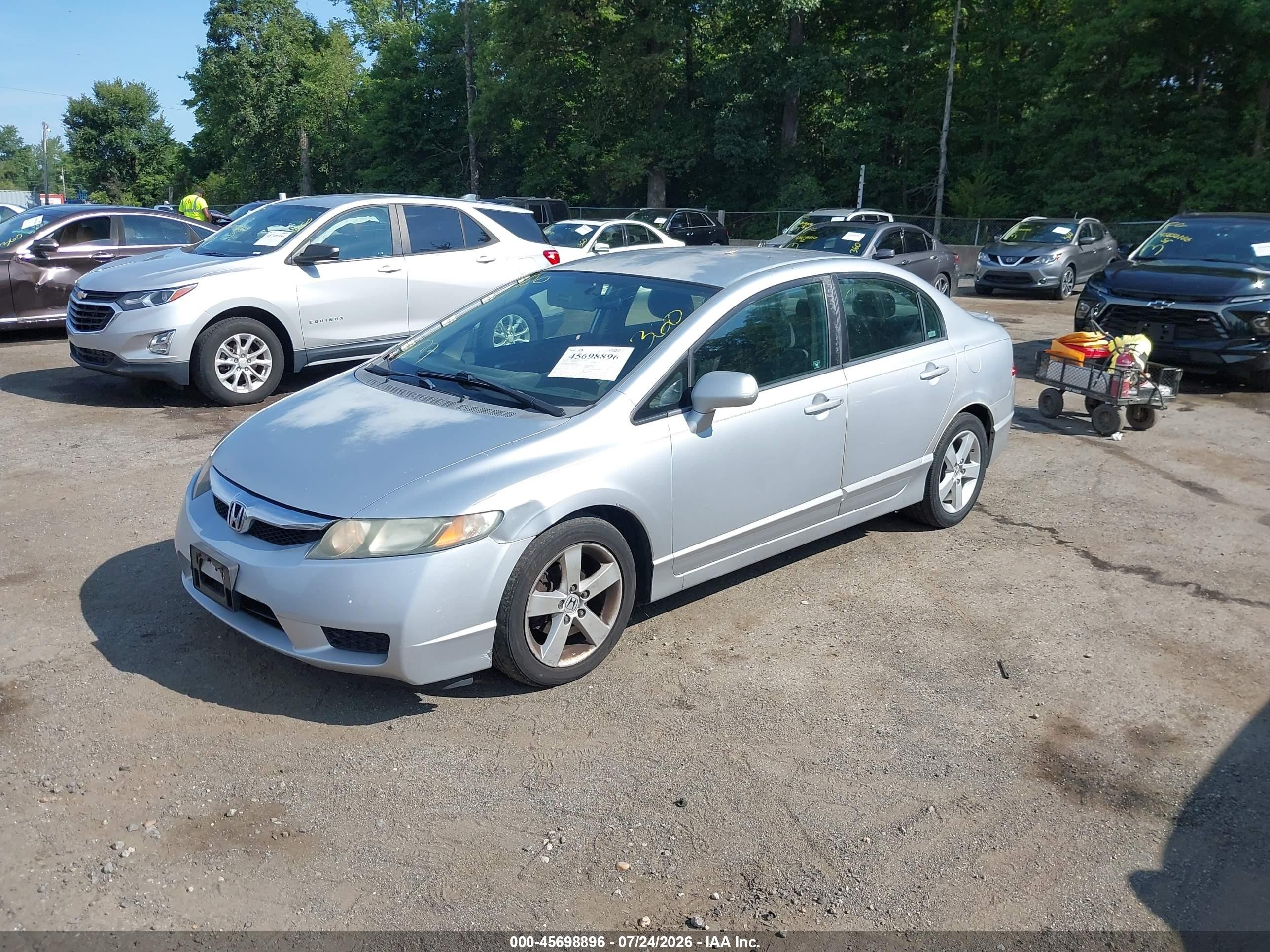 2009 Honda Civic Lx-s Silver vin: 2HGFA16619H343760