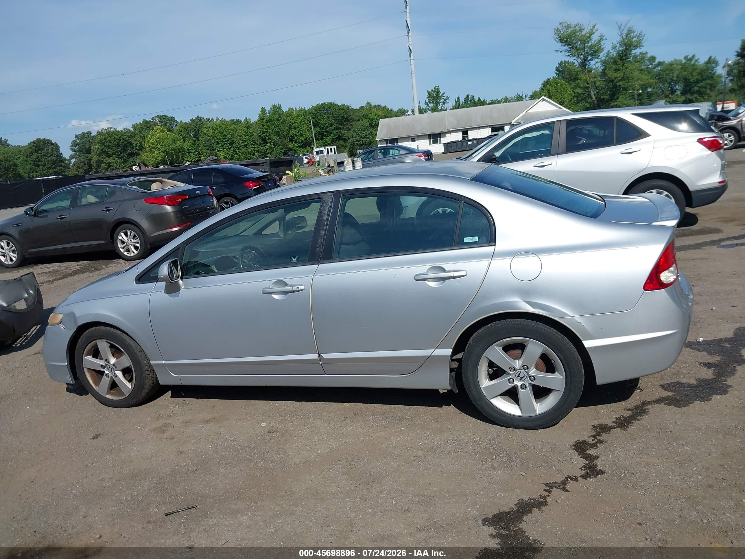 2009 Honda Civic Lx-s Silver vin: 2HGFA16619H343760