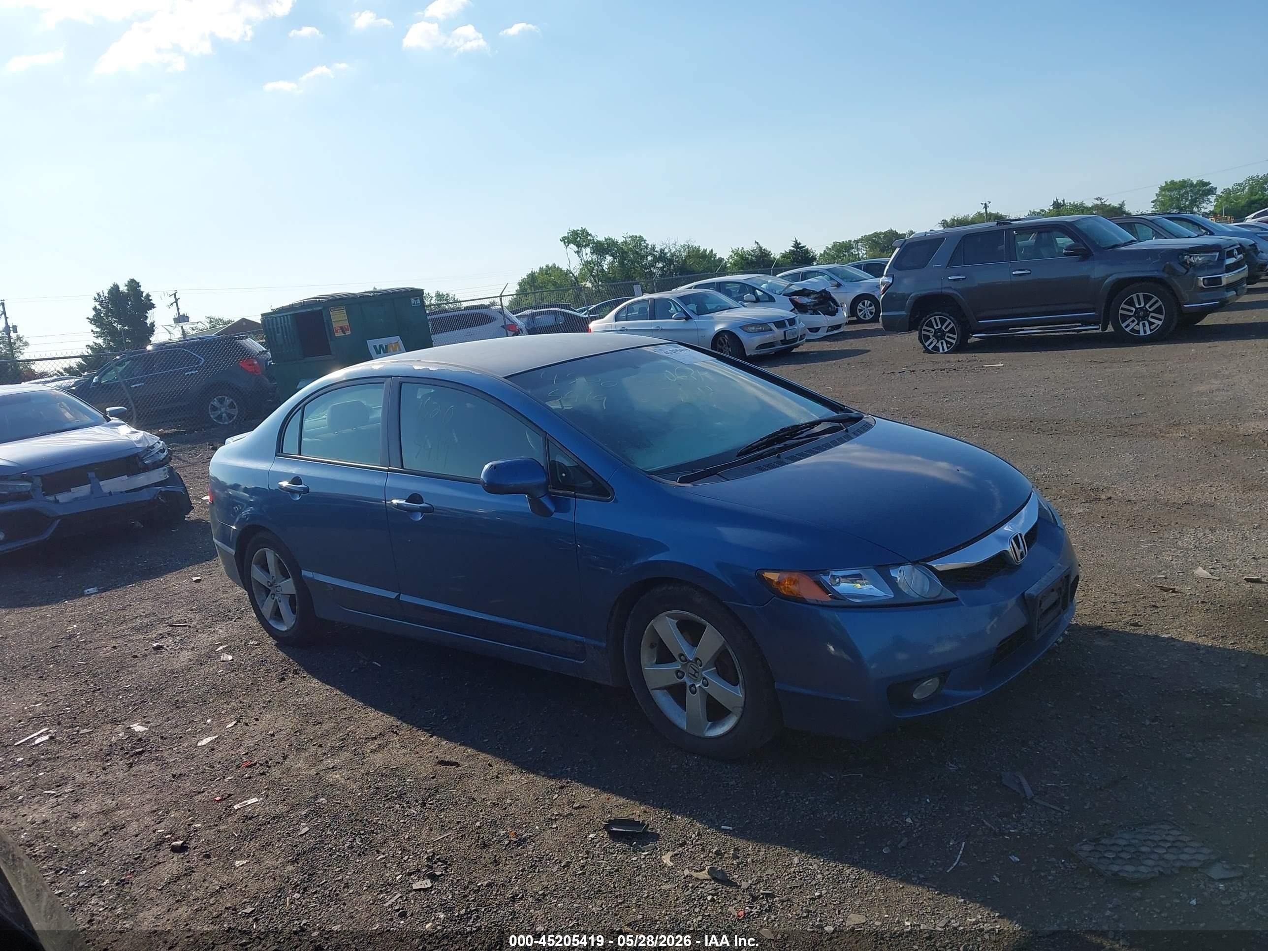 2009 Honda Civic Lx-s Синий vin: 2HGFA16619H509825