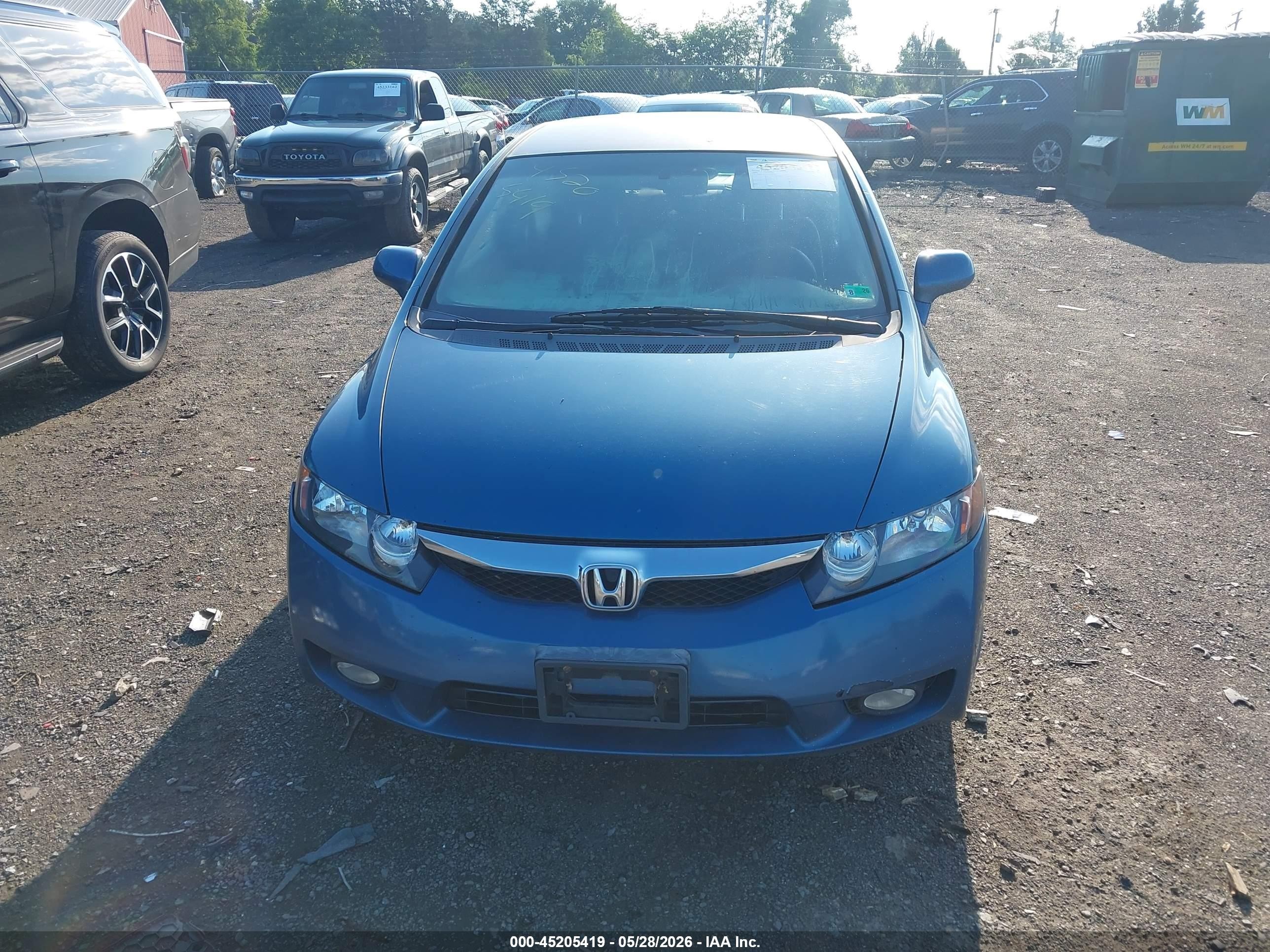 2009 Honda Civic Lx-s Синий vin: 2HGFA16619H509825