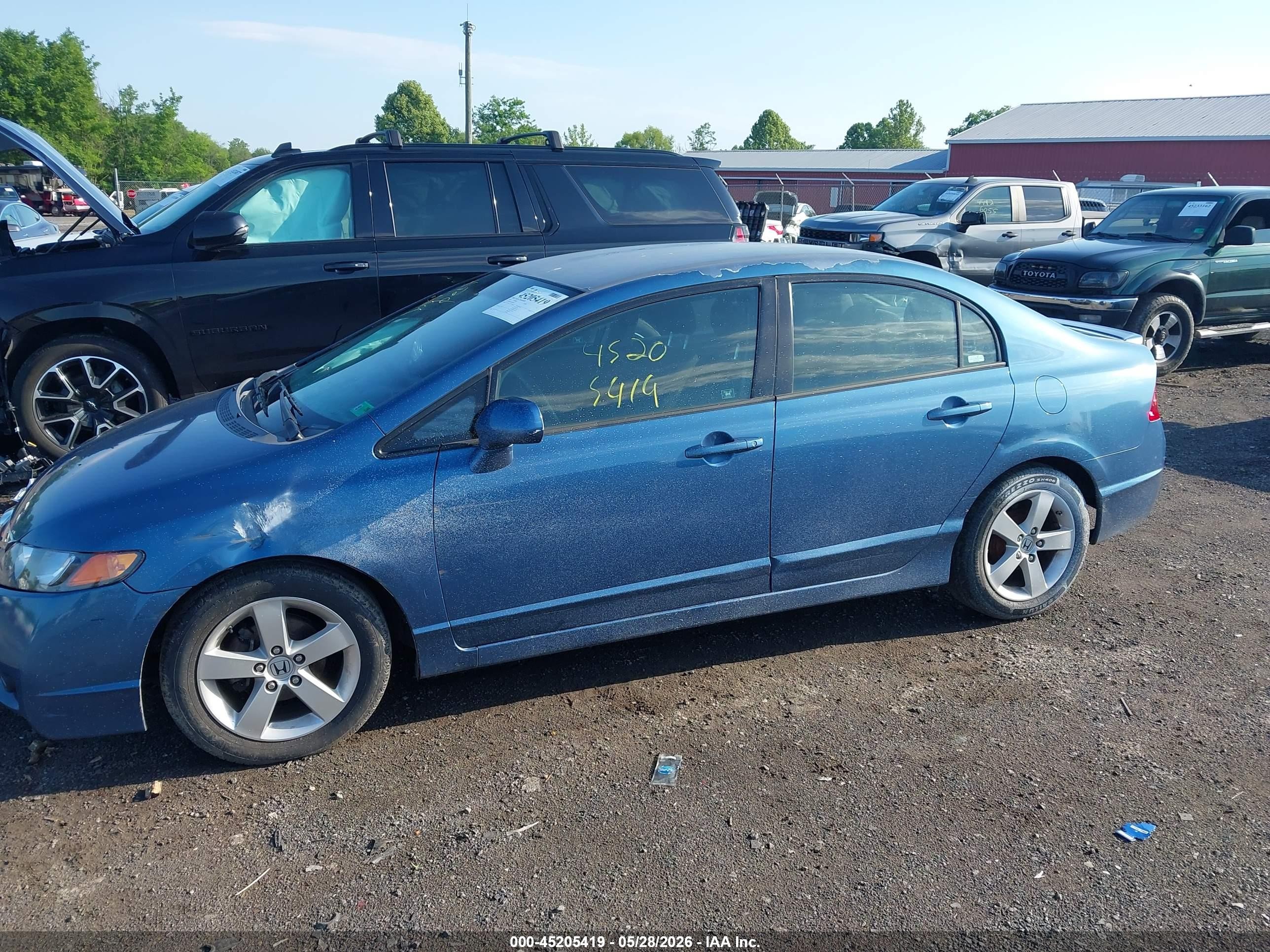 2009 Honda Civic Lx-s Синий vin: 2HGFA16619H509825