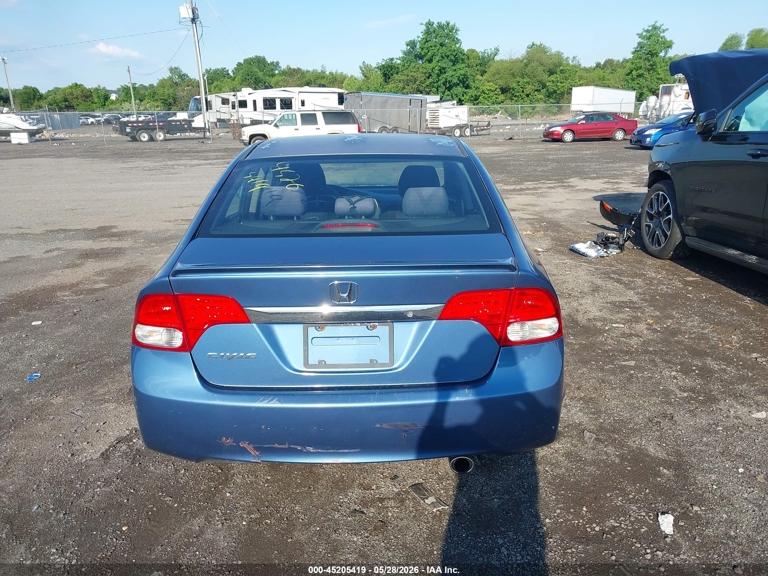 2009 Honda Civic Lx-s Синий vin: 2HGFA16619H509825