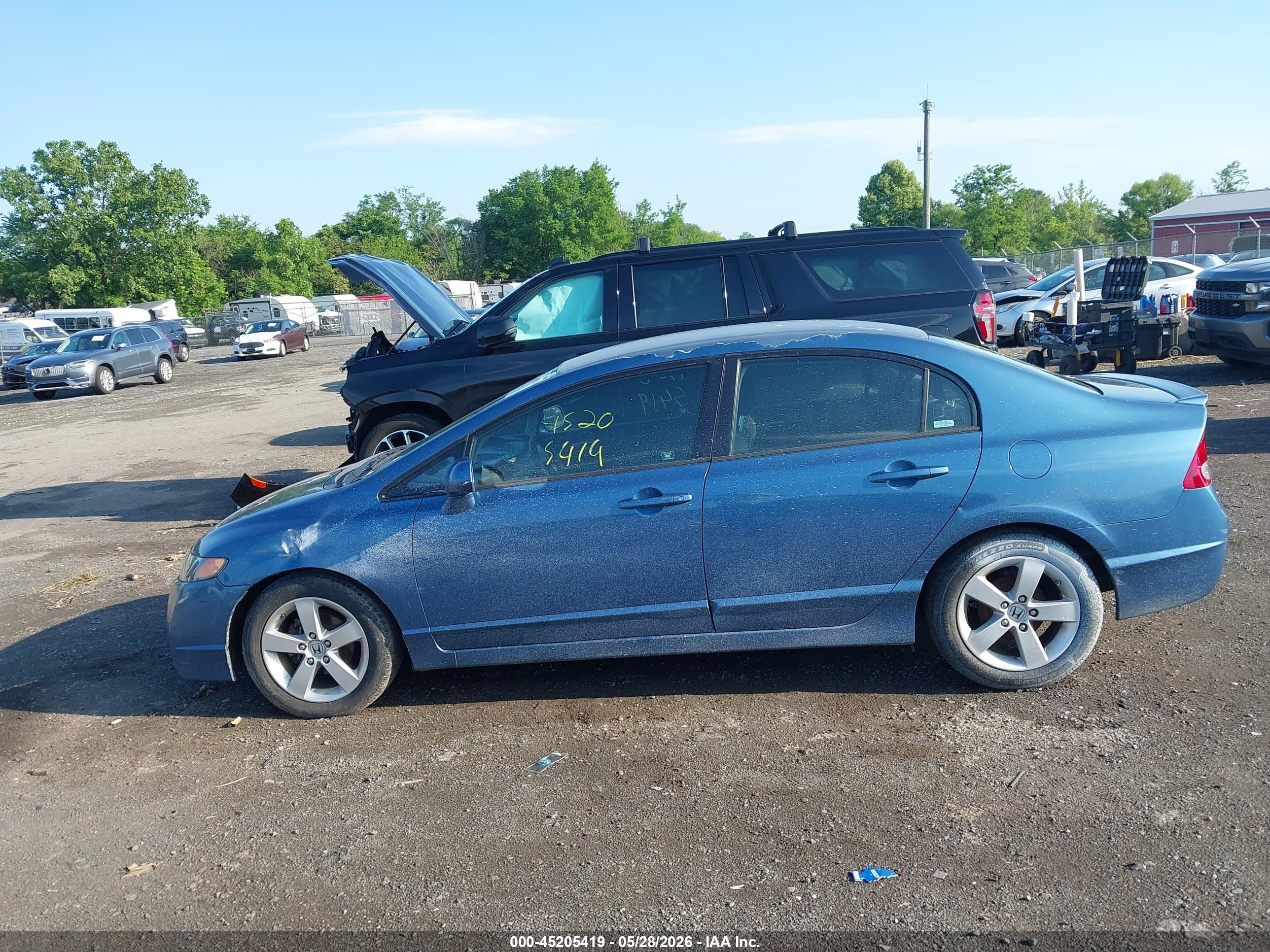 2009 Honda Civic Lx-s Синий vin: 2HGFA16619H509825