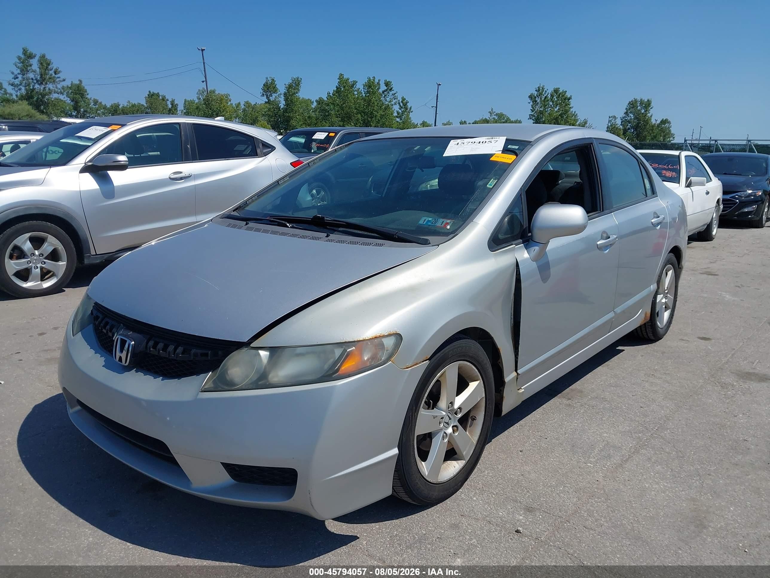2009 Honda Civic Lx-s Silver vin: 2HGFA16629H339345
