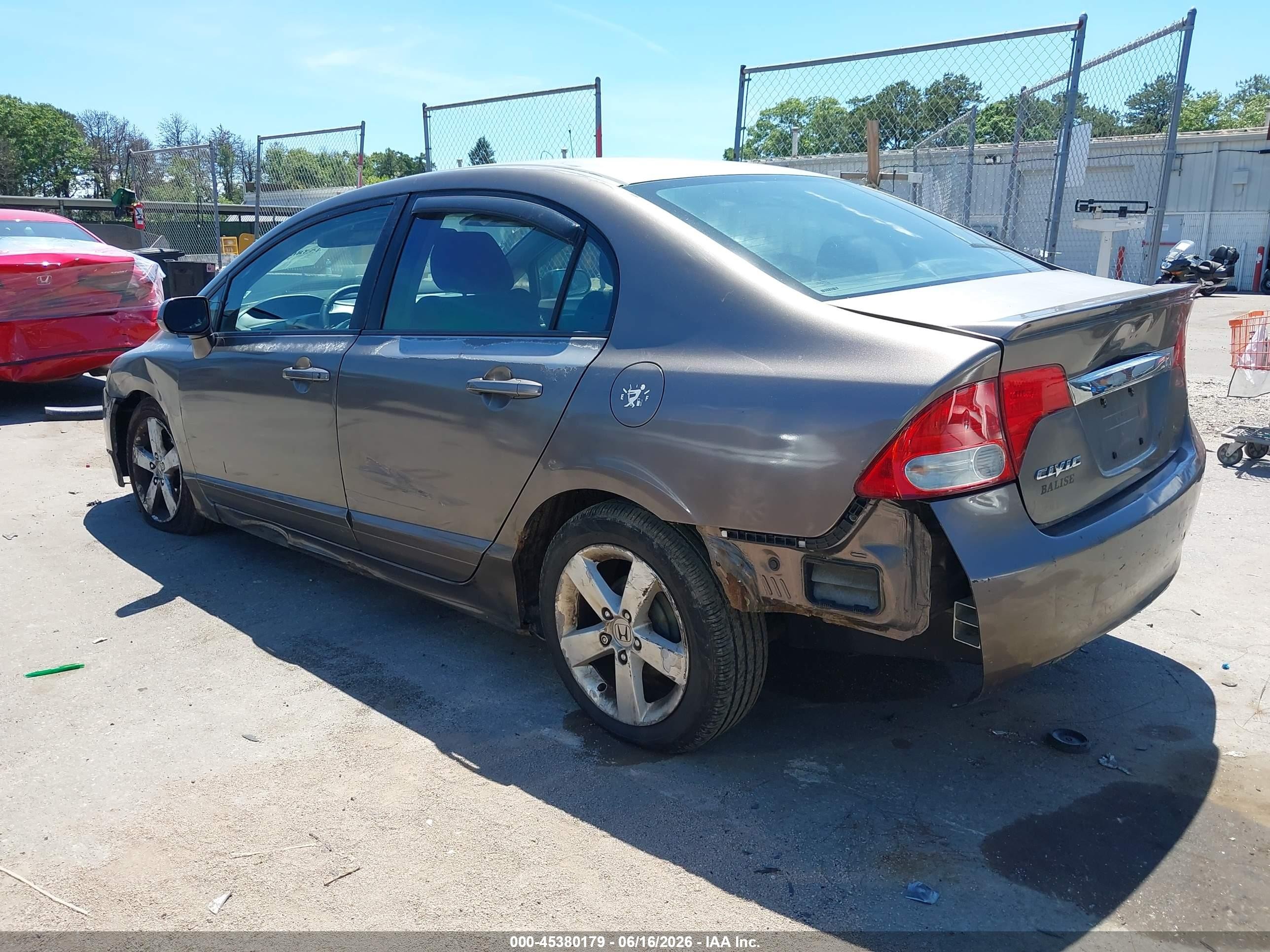 2009 Honda Civic Lx-s Gray vin: 2HGFA16629H511051
