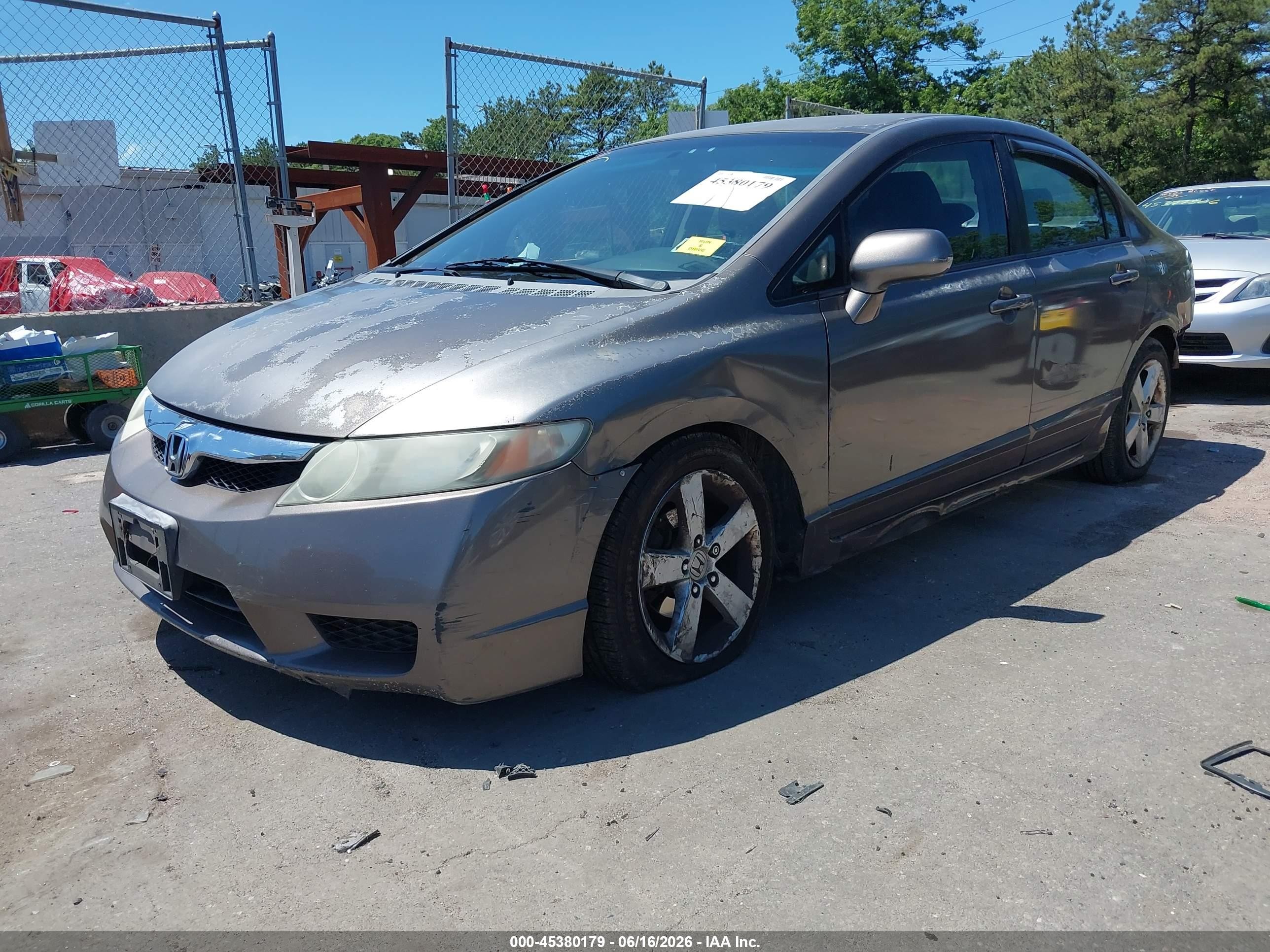 2009 Honda Civic Lx-s Gray vin: 2HGFA16629H511051
