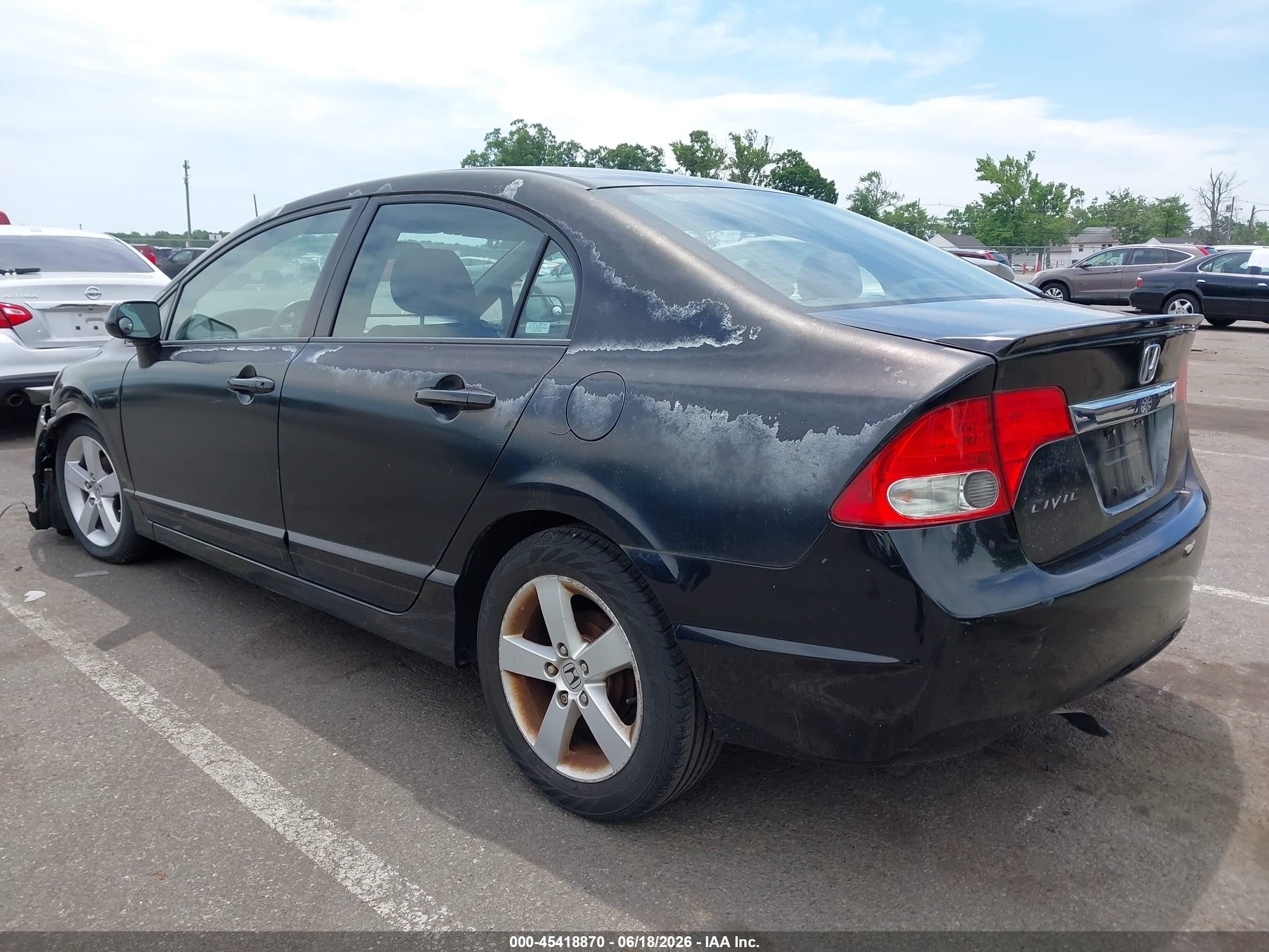 2009 Honda Civic Lx-s Black vin: 2HGFA16629H536189
