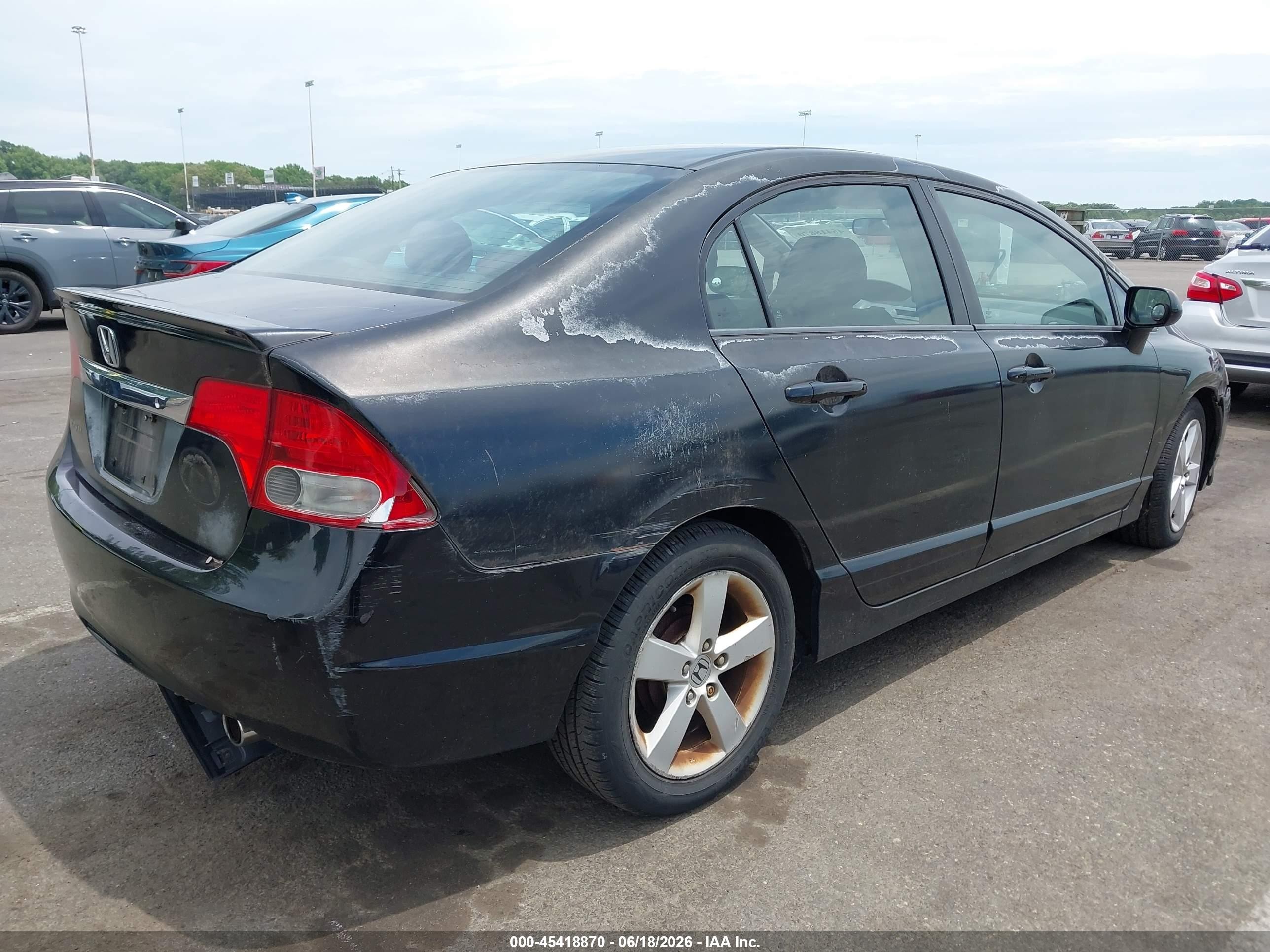 2009 Honda Civic Lx-s Black vin: 2HGFA16629H536189