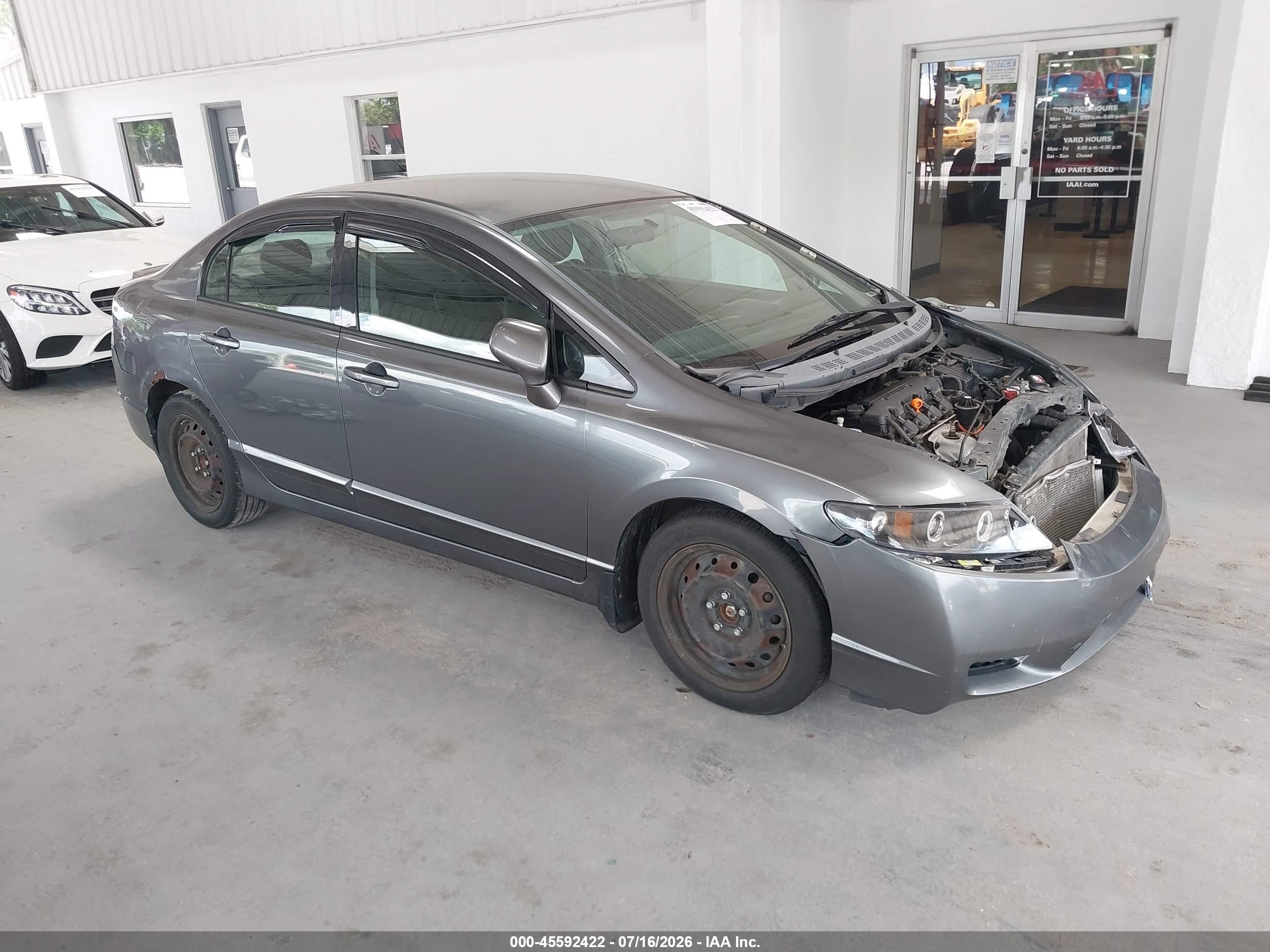 2009 Honda Civic Lx-s Gray vin: 2HGFA16639H308492