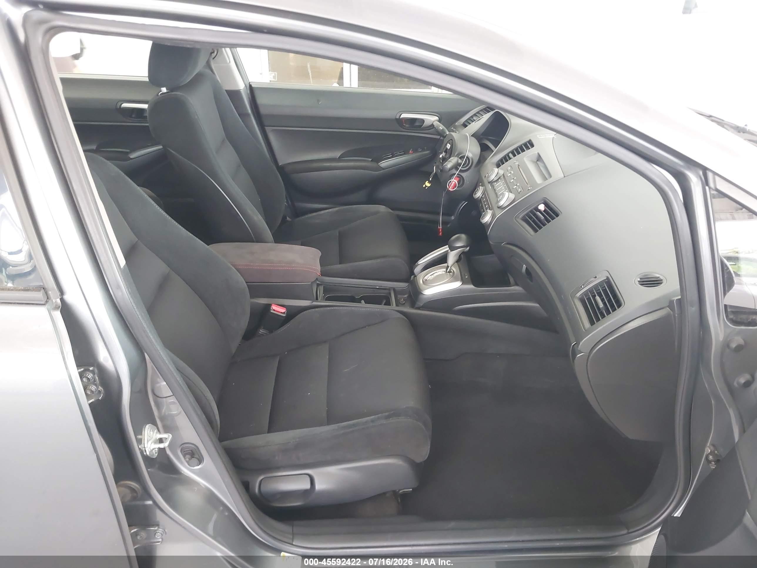2009 Honda Civic Lx-s Gray vin: 2HGFA16639H308492