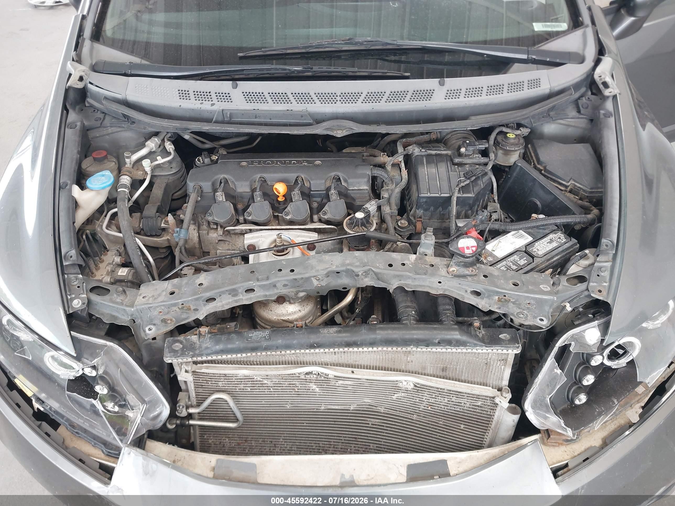 2009 Honda Civic Lx-s Gray vin: 2HGFA16639H308492