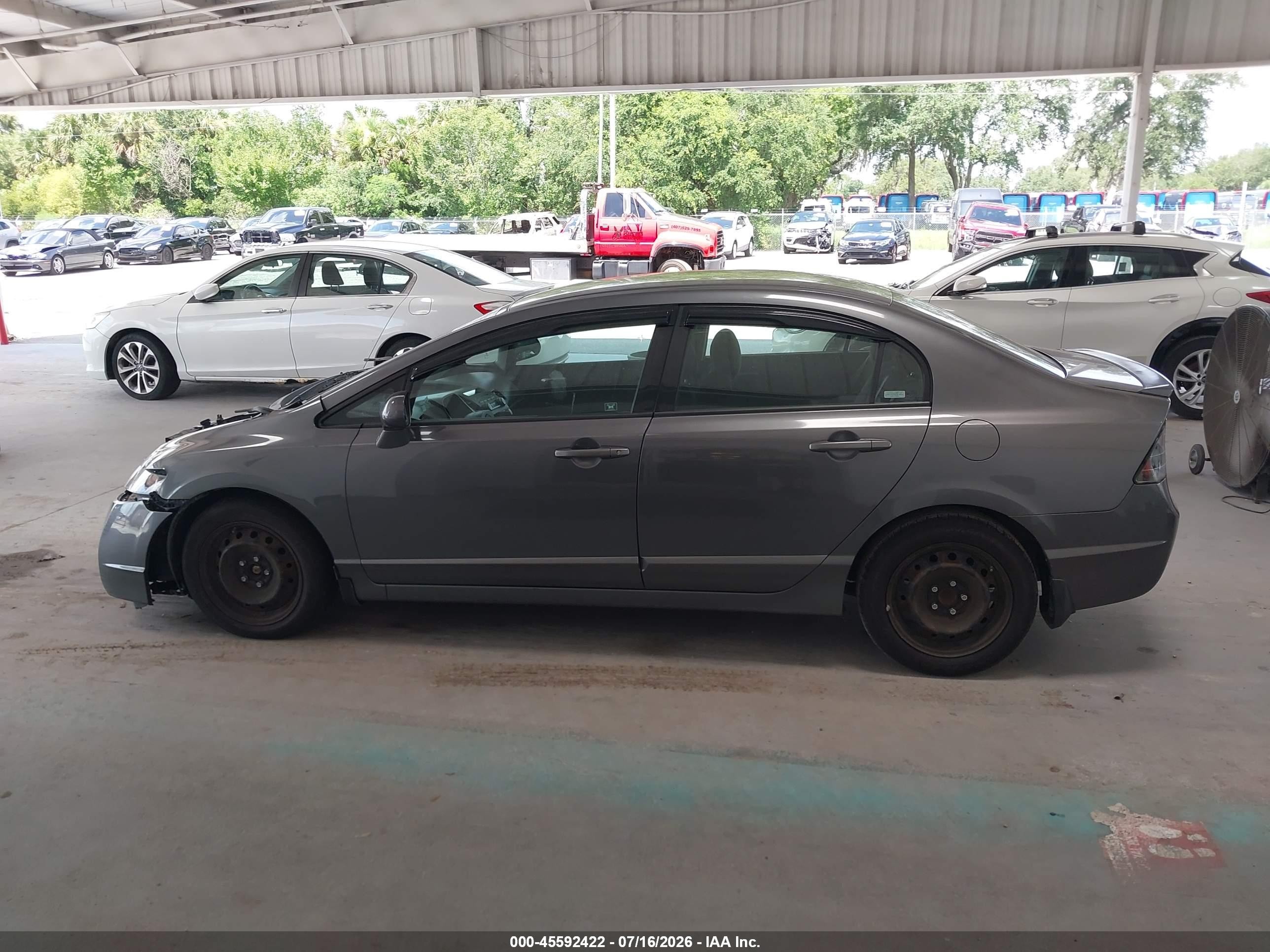 2009 Honda Civic Lx-s Gray vin: 2HGFA16639H308492