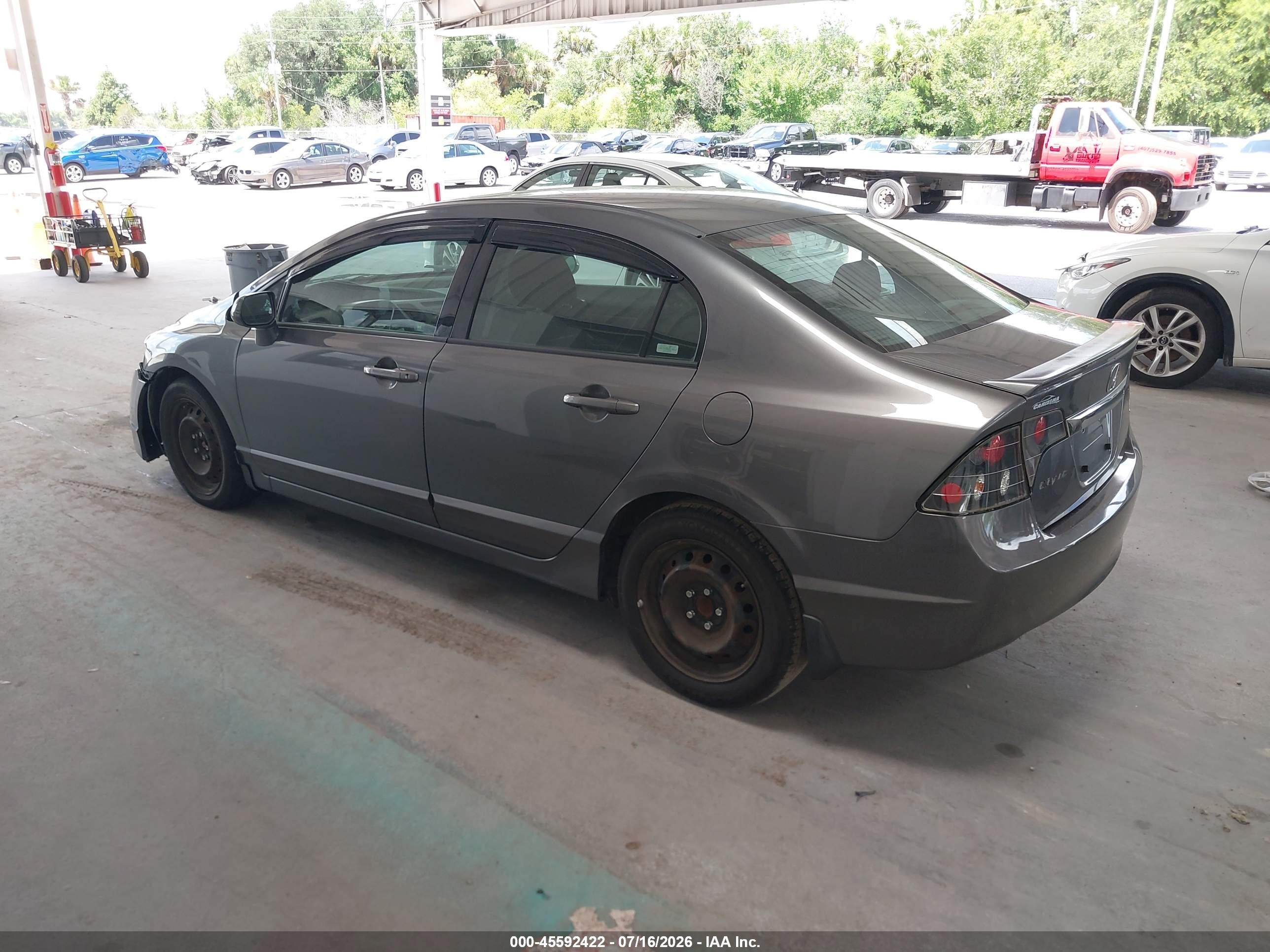 2009 Honda Civic Lx-s Gray vin: 2HGFA16639H308492