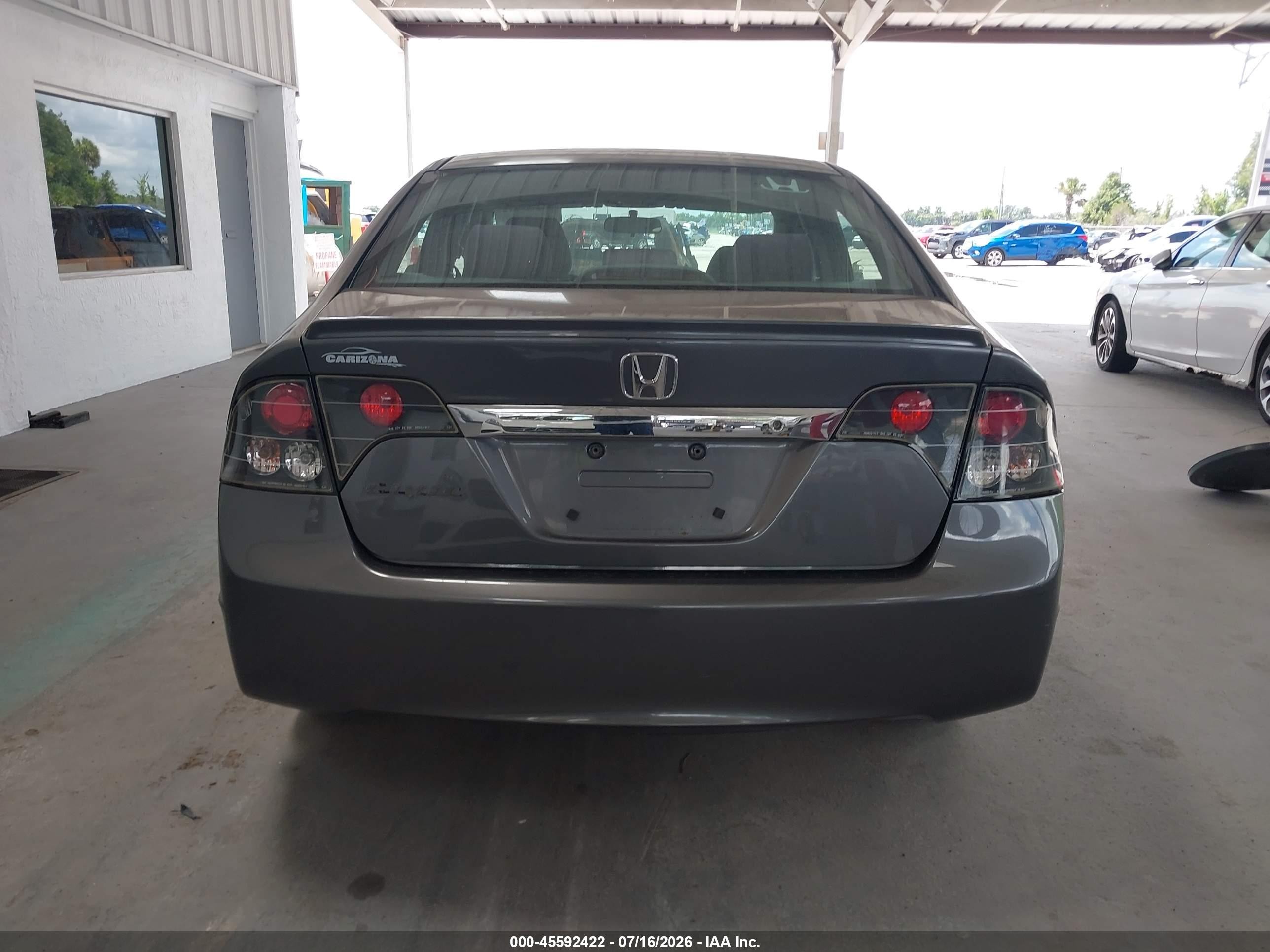2009 Honda Civic Lx-s Gray vin: 2HGFA16639H308492