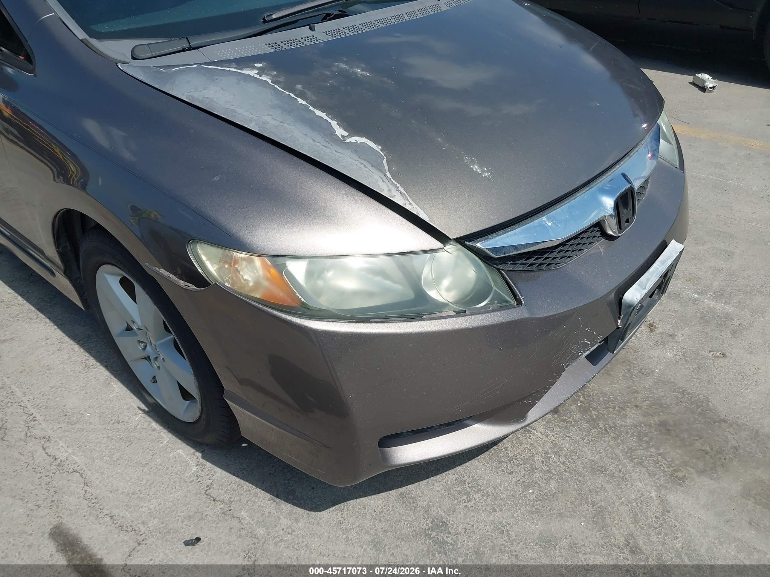 2009 Honda Civic Lx-s Gray vin: 2HGFA16639H511219