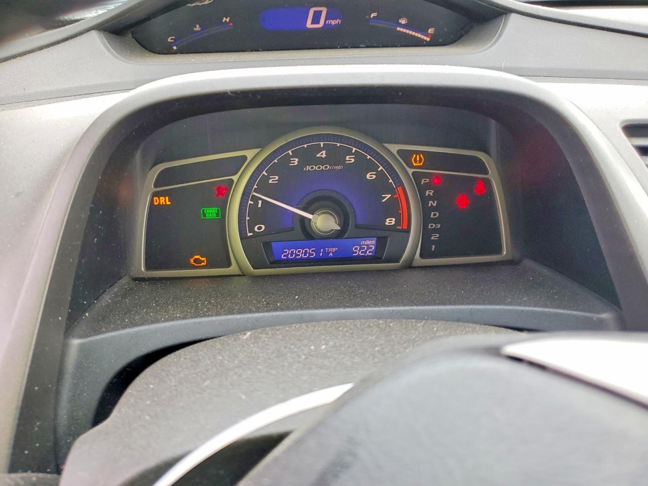 2009 Honda Civic Lx-s Gray vin: 2HGFA16649H312776