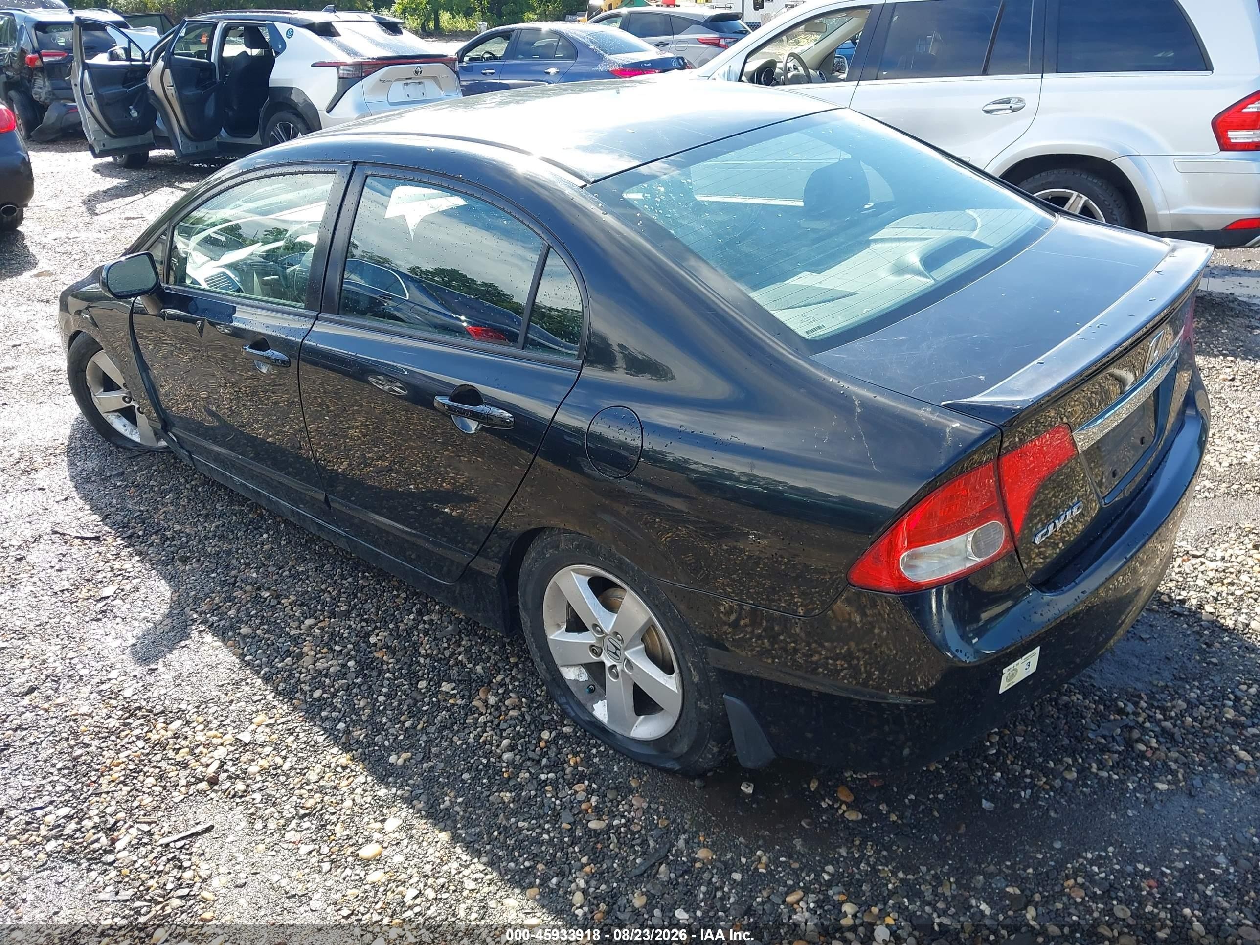 2009 Honda Civic Lx-s Black vin: 2HGFA16649H346555