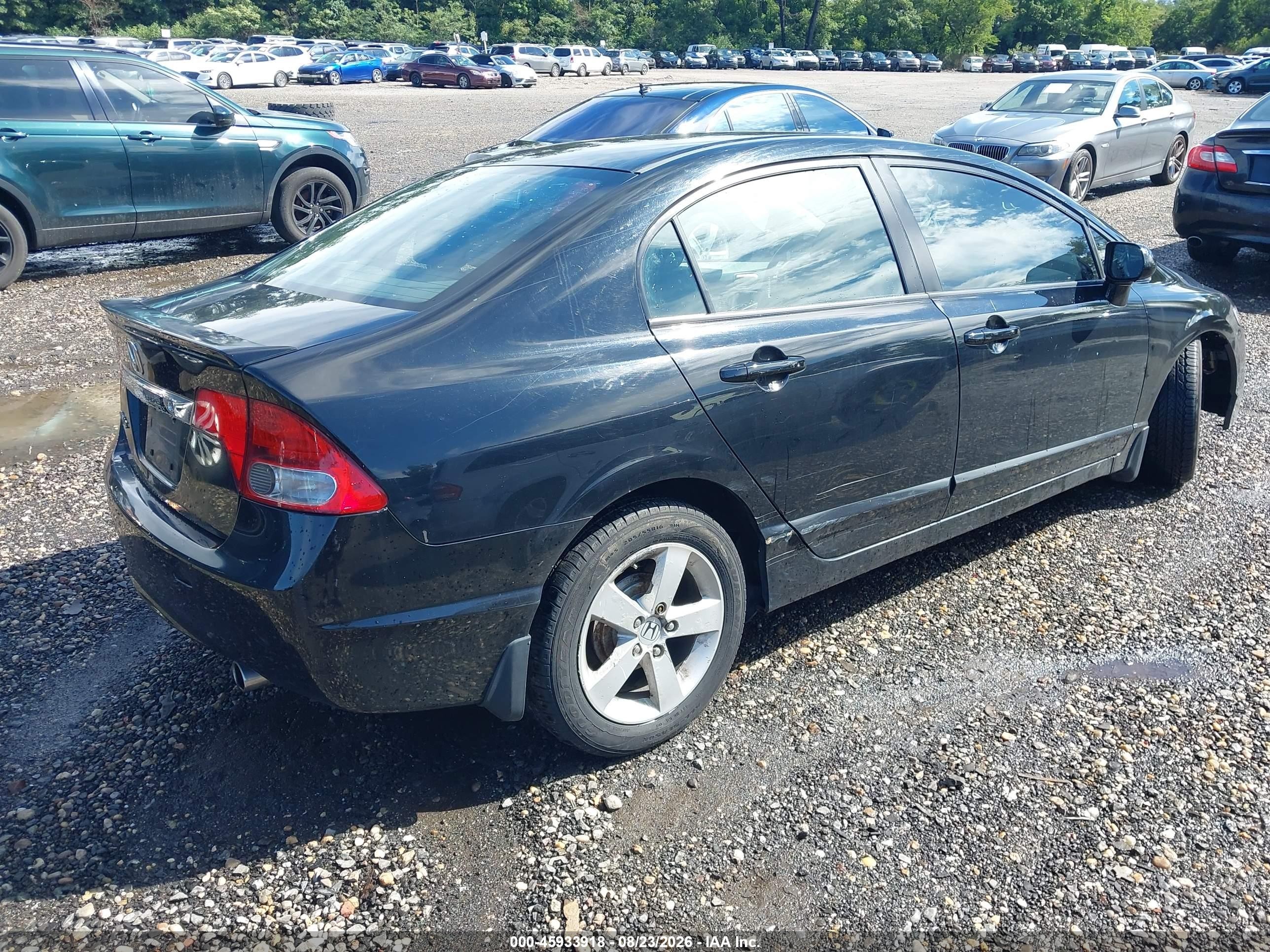 2009 Honda Civic Lx-s Black vin: 2HGFA16649H346555