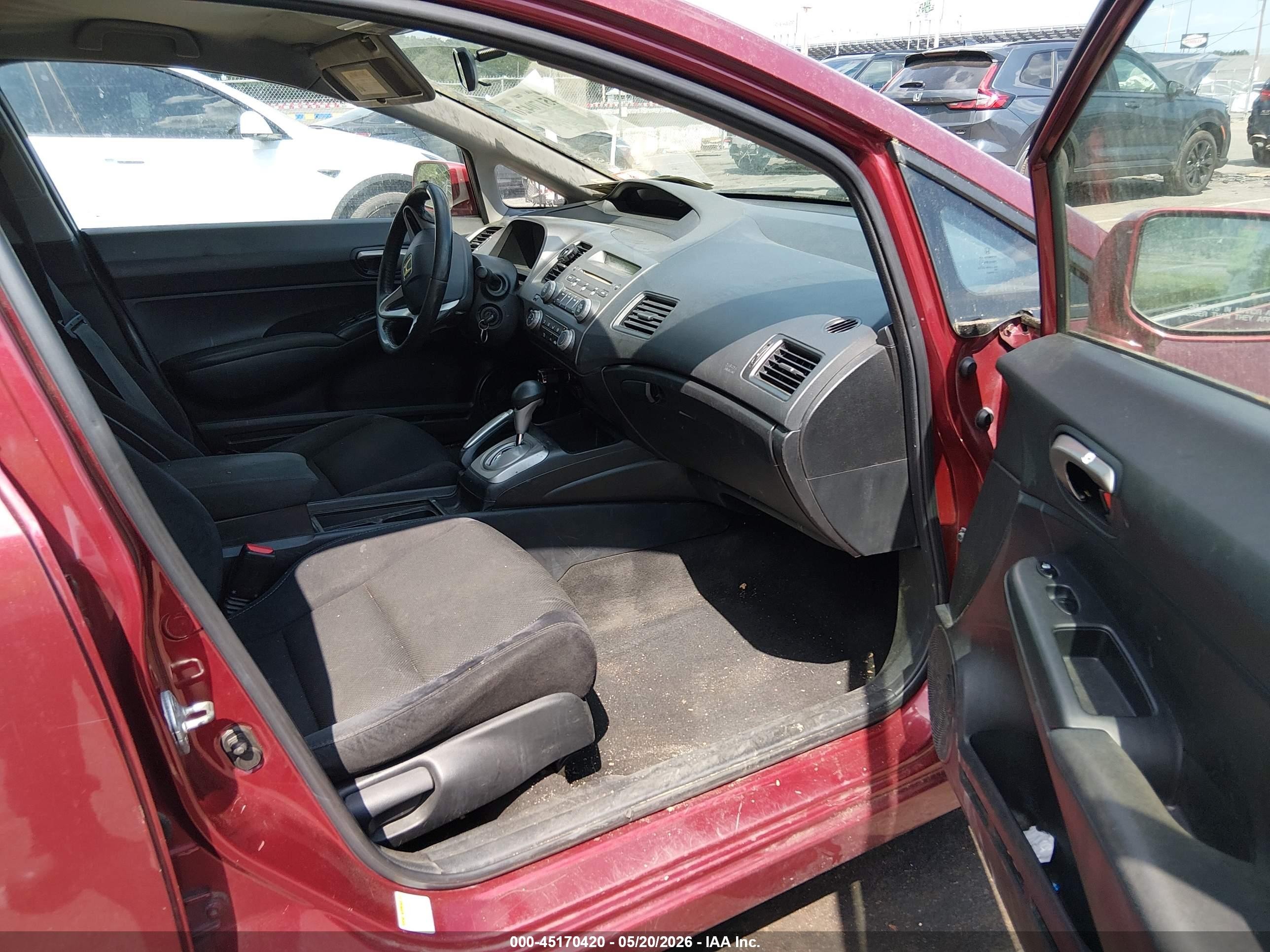 2009 Honda Civic Lx-s Red vin: 2HGFA16649H533777
