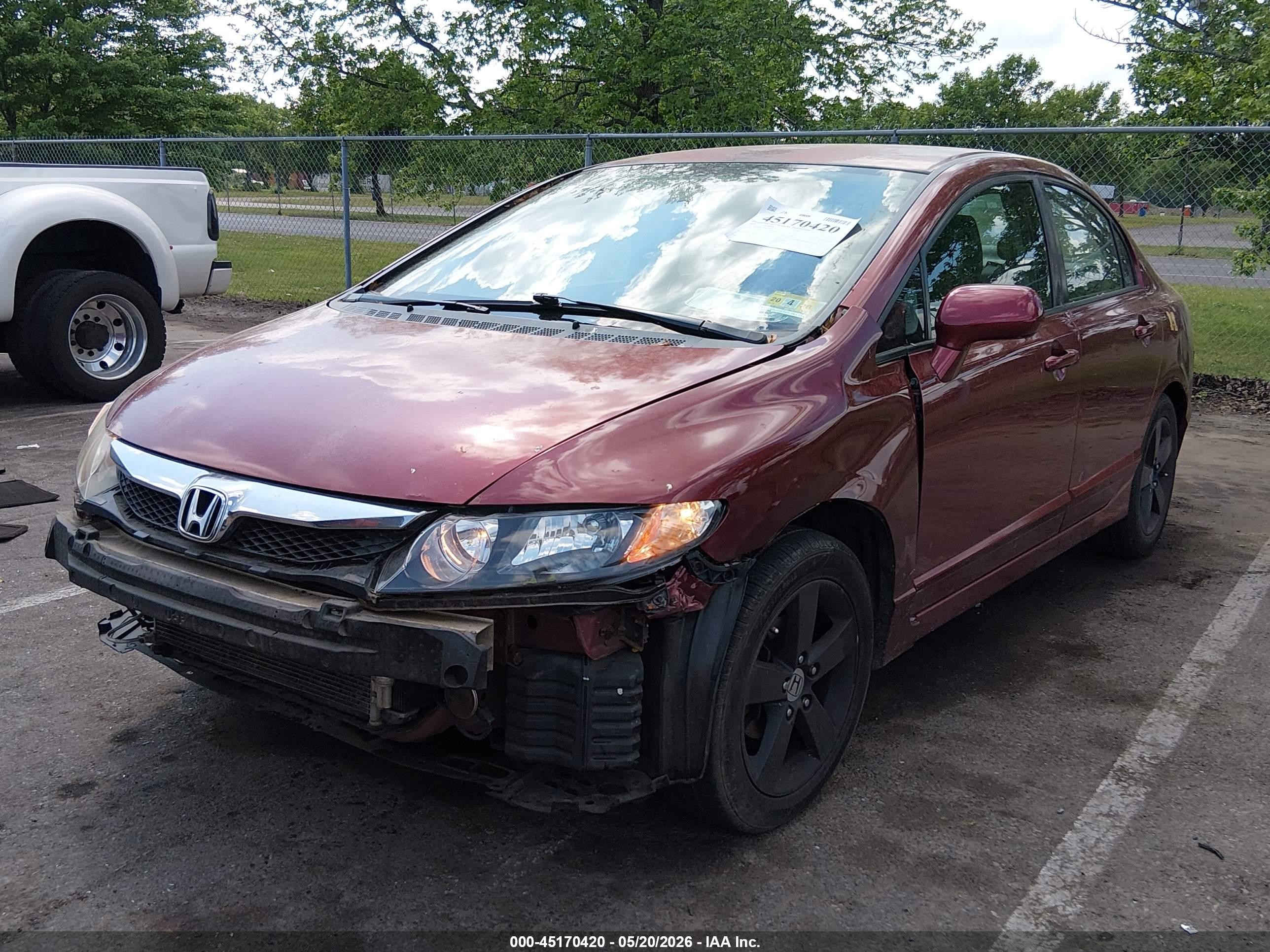 2009 Honda Civic Lx-s Red vin: 2HGFA16649H533777