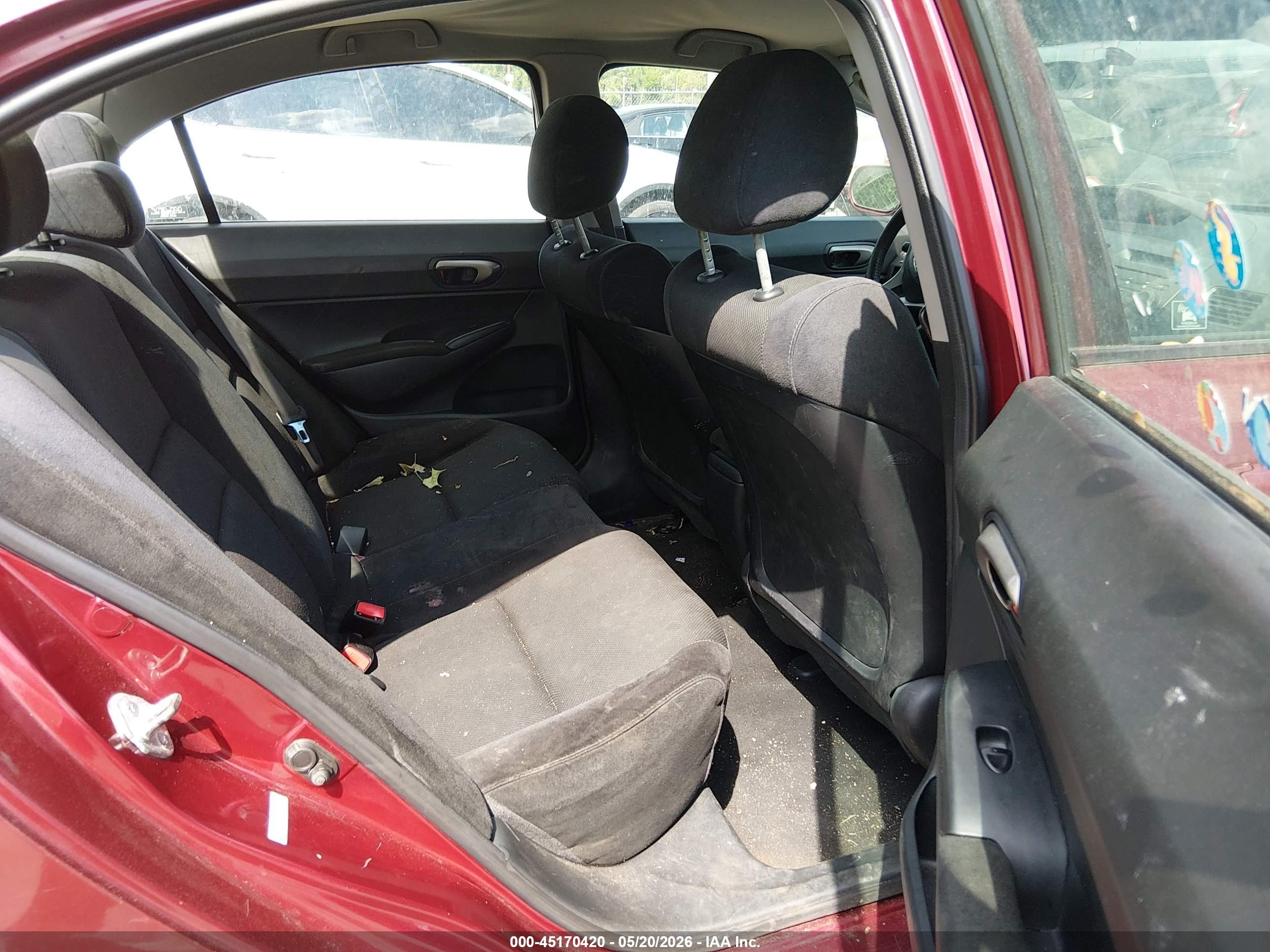 2009 Honda Civic Lx-s Red vin: 2HGFA16649H533777