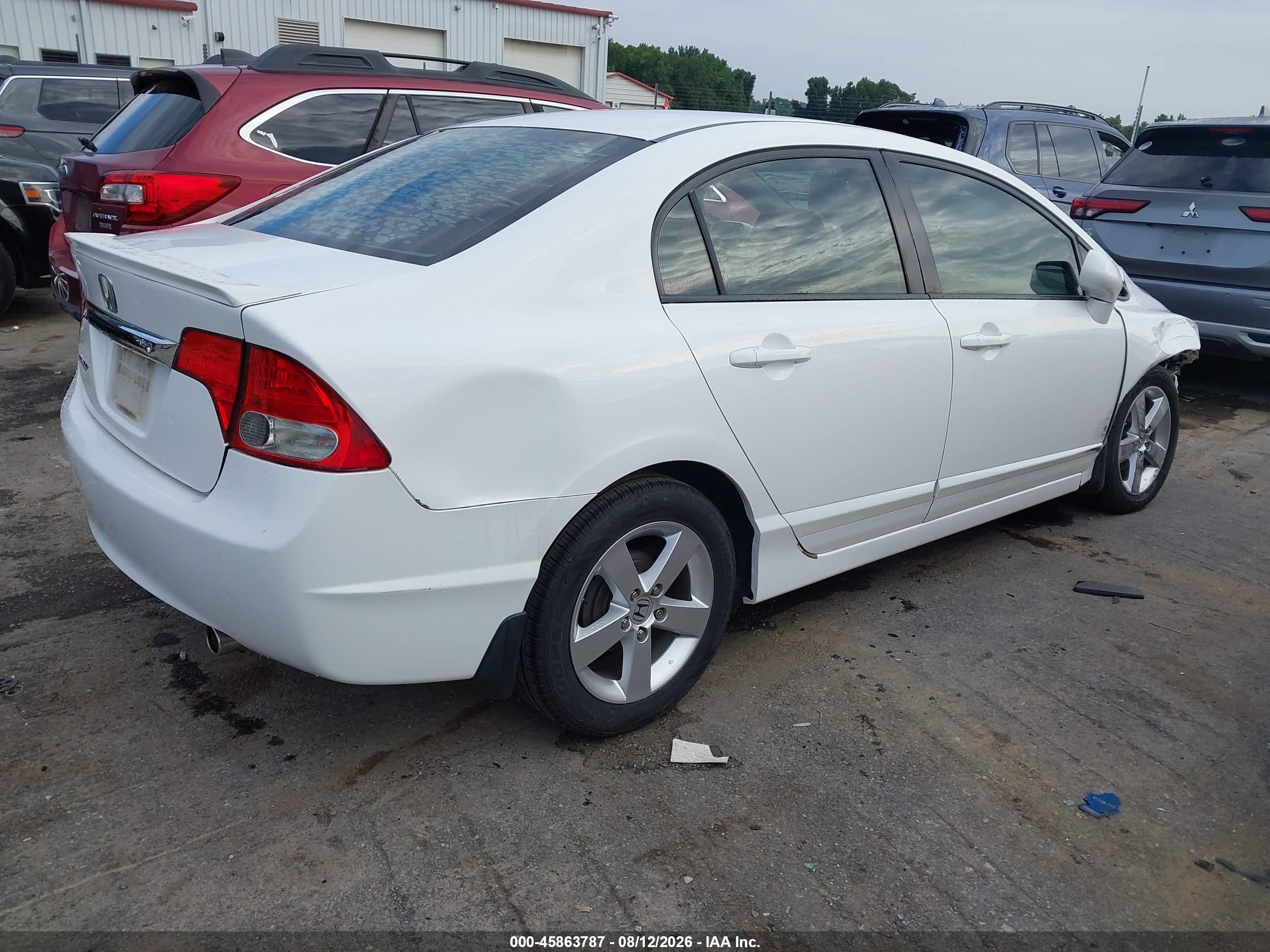 2009 Honda Civic Lx-s White vin: 2HGFA16659H300491