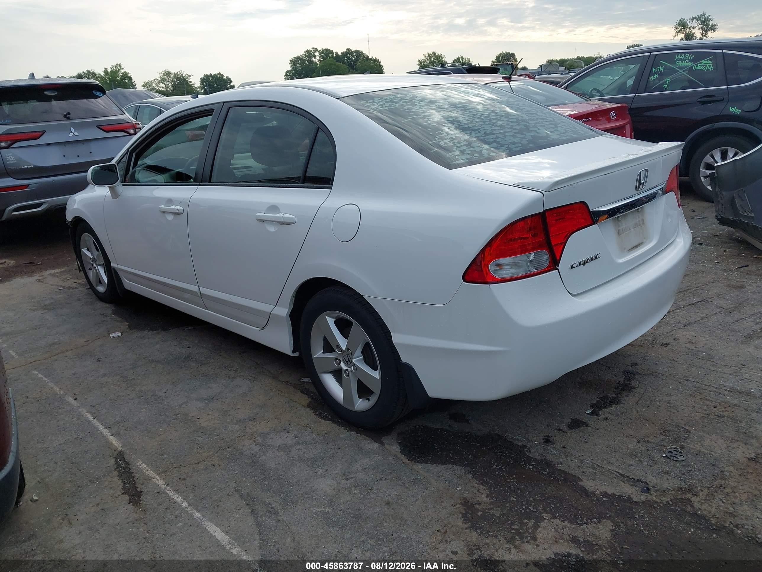 2009 Honda Civic Lx-s White vin: 2HGFA16659H300491
