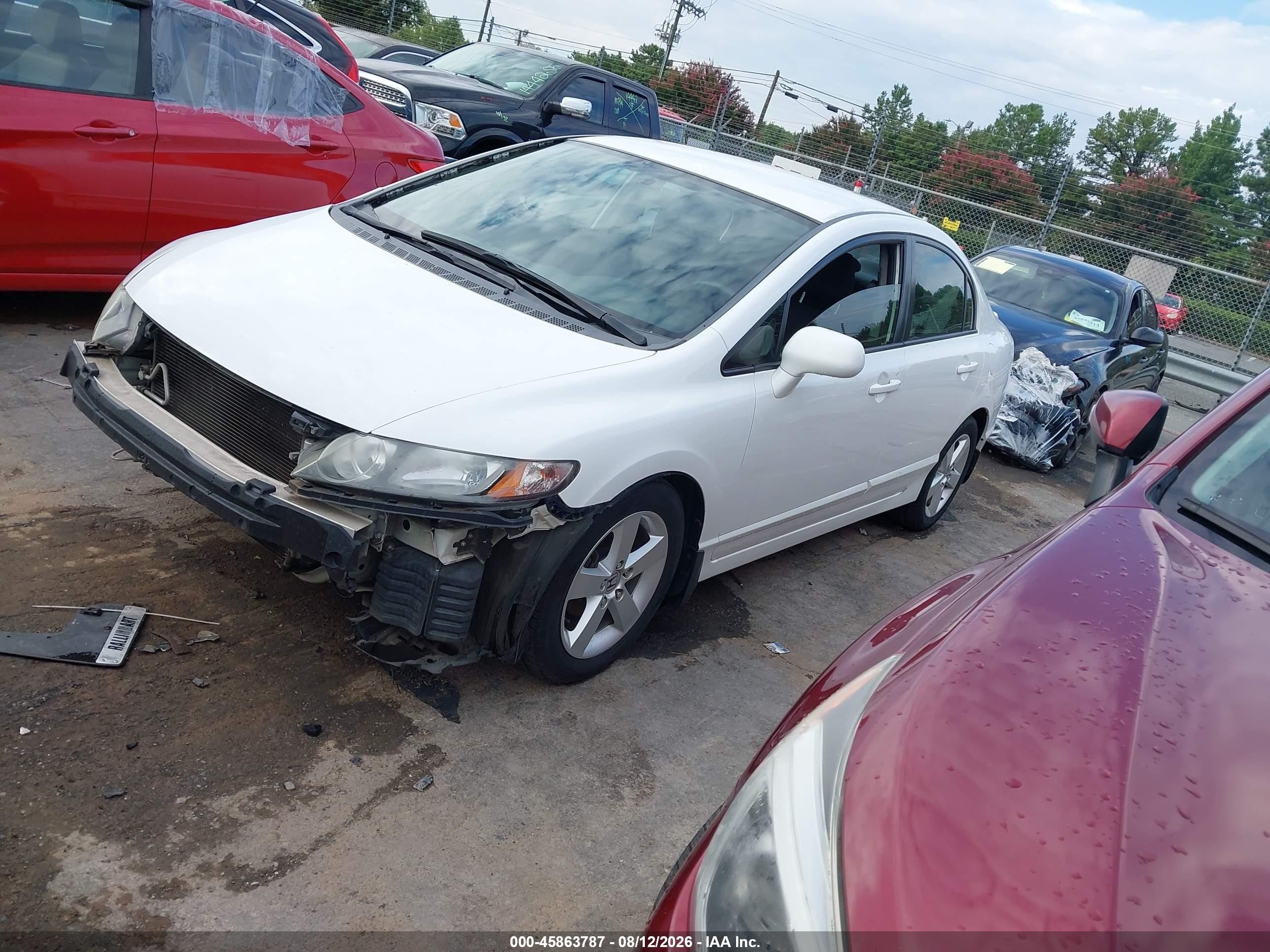 2009 Honda Civic Lx-s White vin: 2HGFA16659H300491