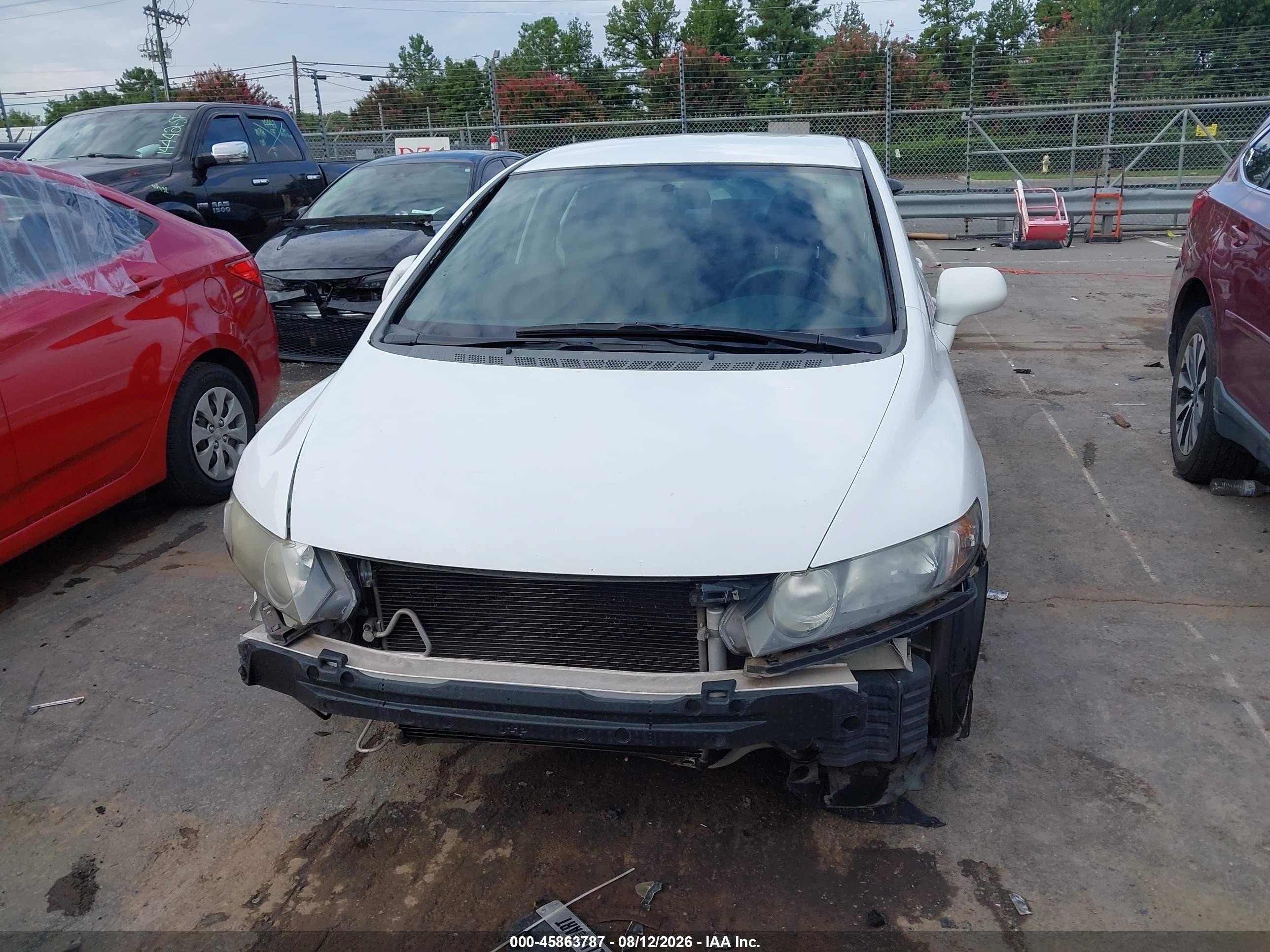 2009 Honda Civic Lx-s White vin: 2HGFA16659H300491