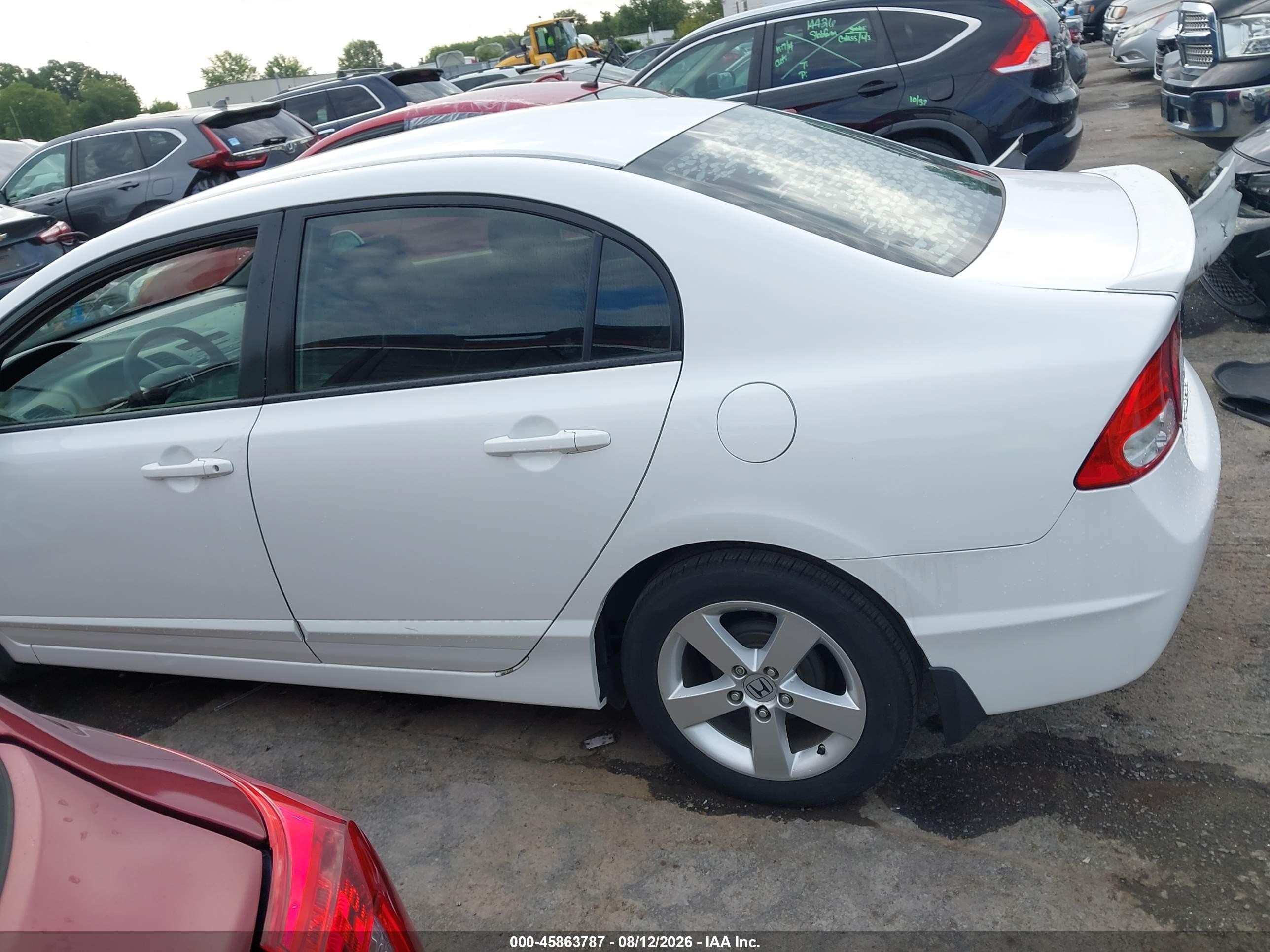 2009 Honda Civic Lx-s White vin: 2HGFA16659H300491