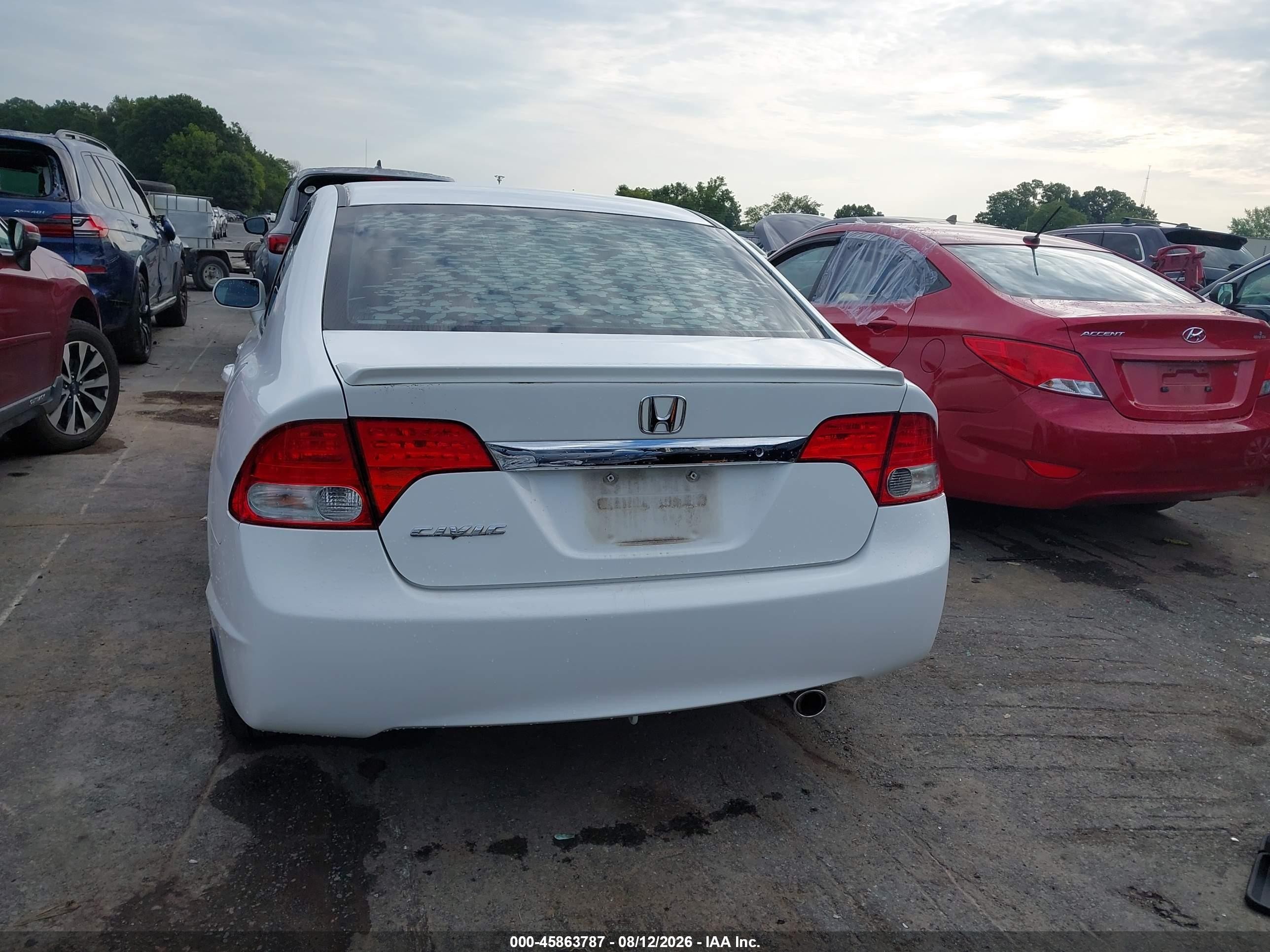 2009 Honda Civic Lx-s White vin: 2HGFA16659H300491