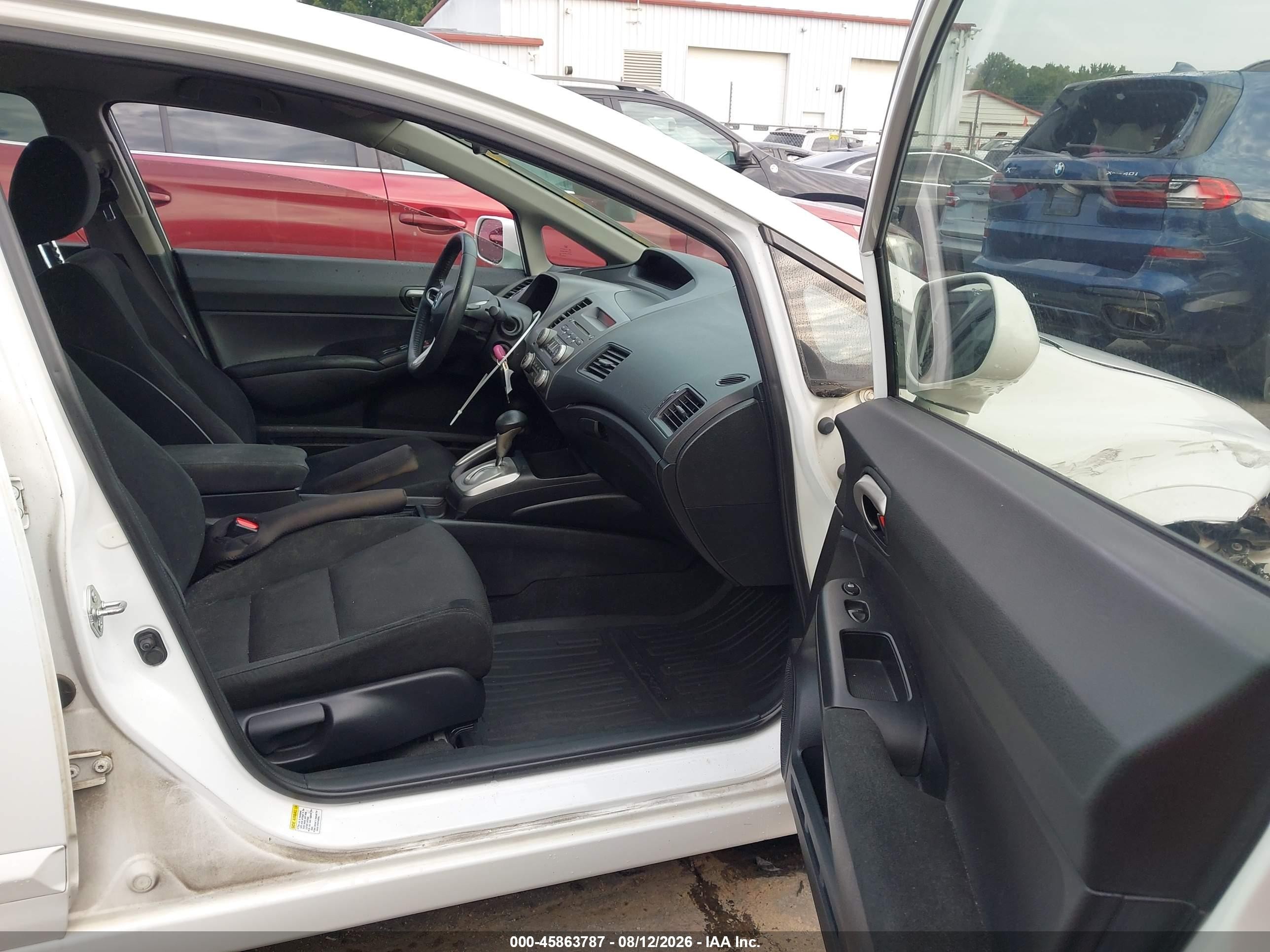 2009 Honda Civic Lx-s White vin: 2HGFA16659H300491