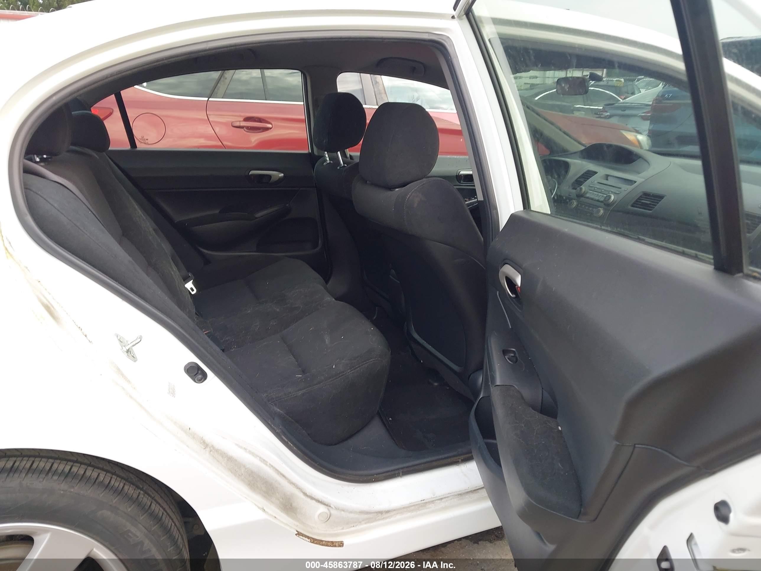 2009 Honda Civic Lx-s White vin: 2HGFA16659H300491