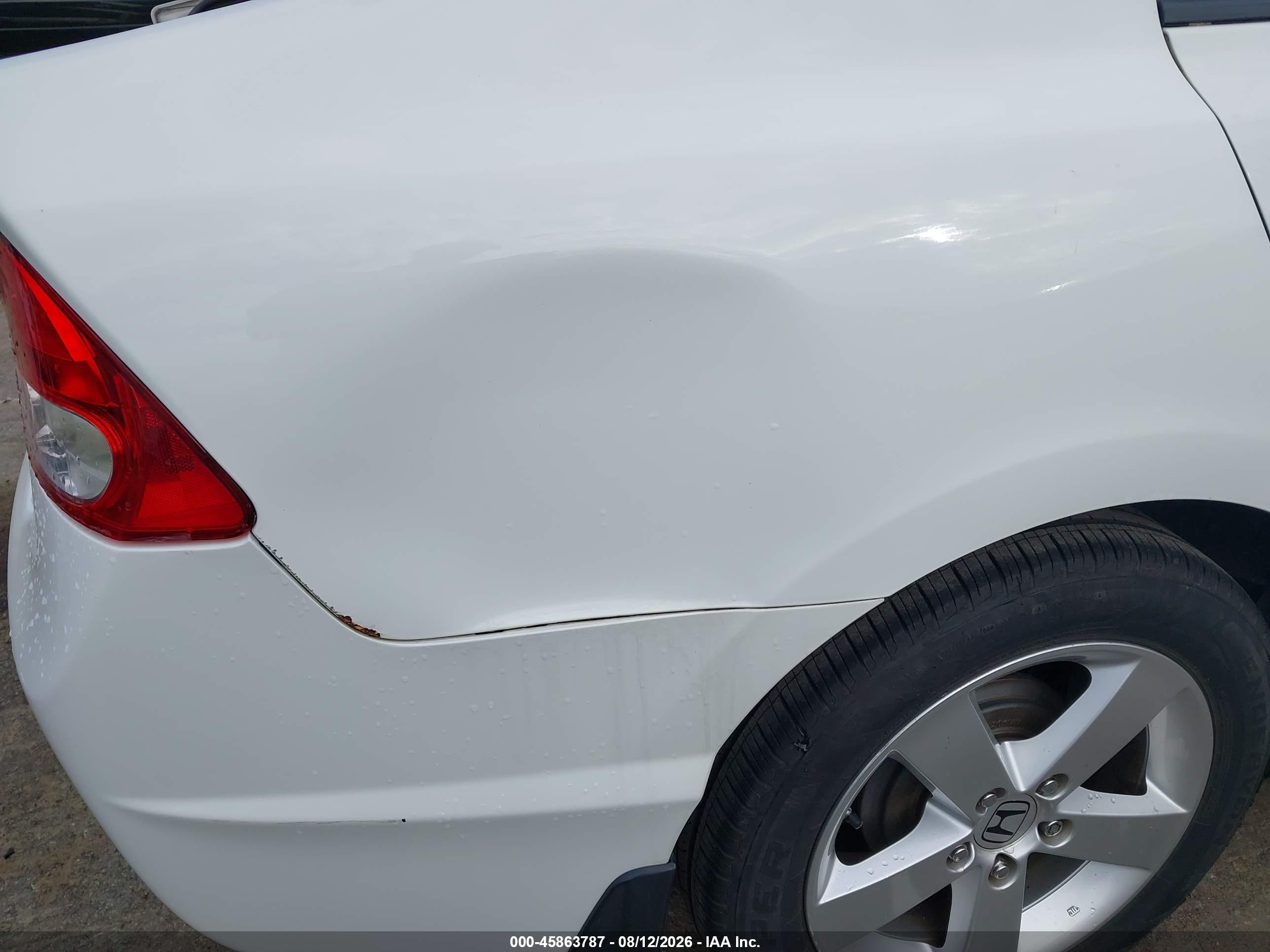 2009 Honda Civic Lx-s White vin: 2HGFA16659H300491