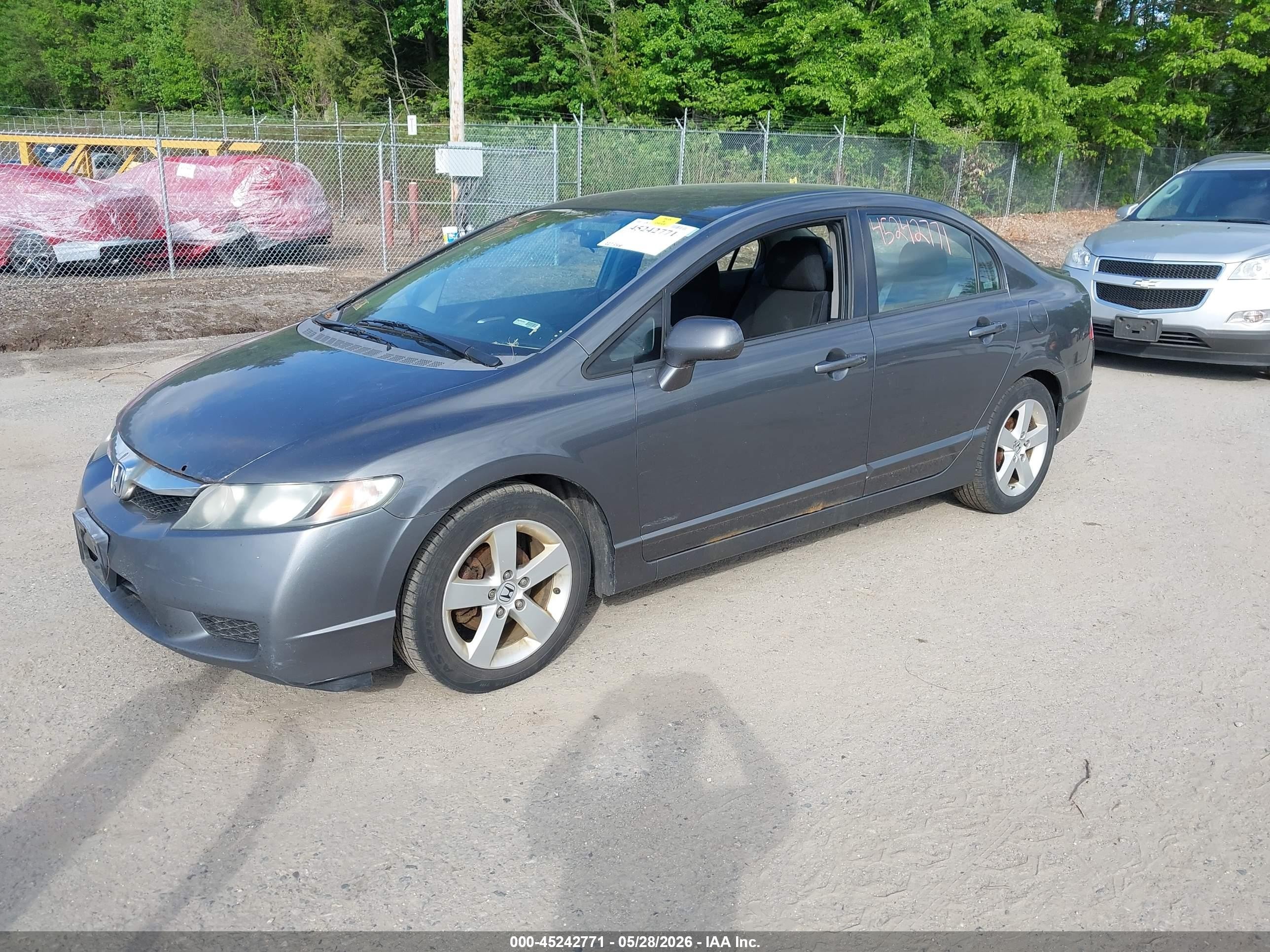 2009 Honda Civic Lx-s Gray vin: 2HGFA16659H320529
