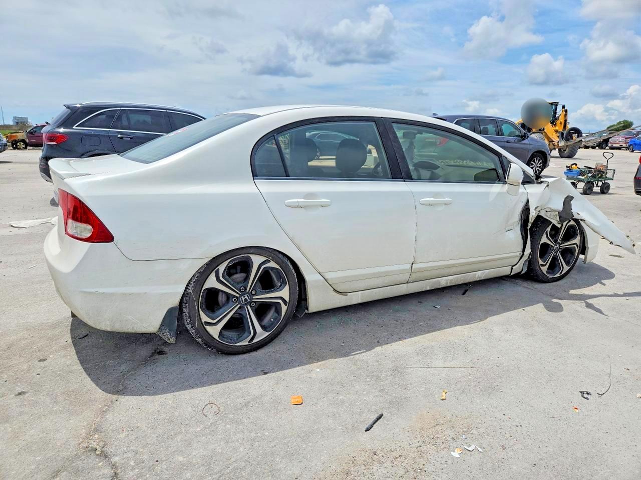 2009 Honda Civic Lx-s White vin: 2HGFA16659H338478