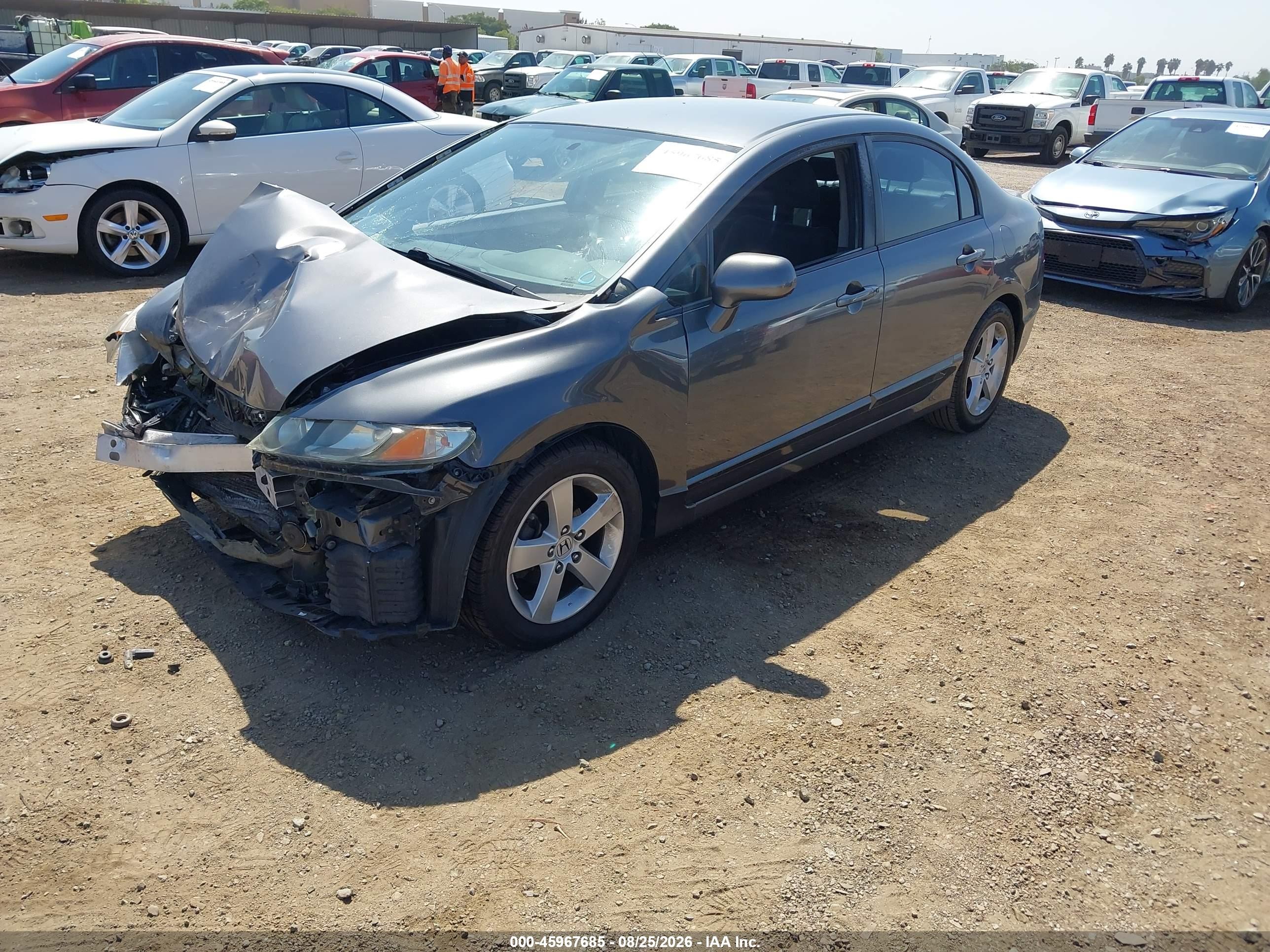 2009 Honda Civic Lx-s Gray vin: 2HGFA16669H333578