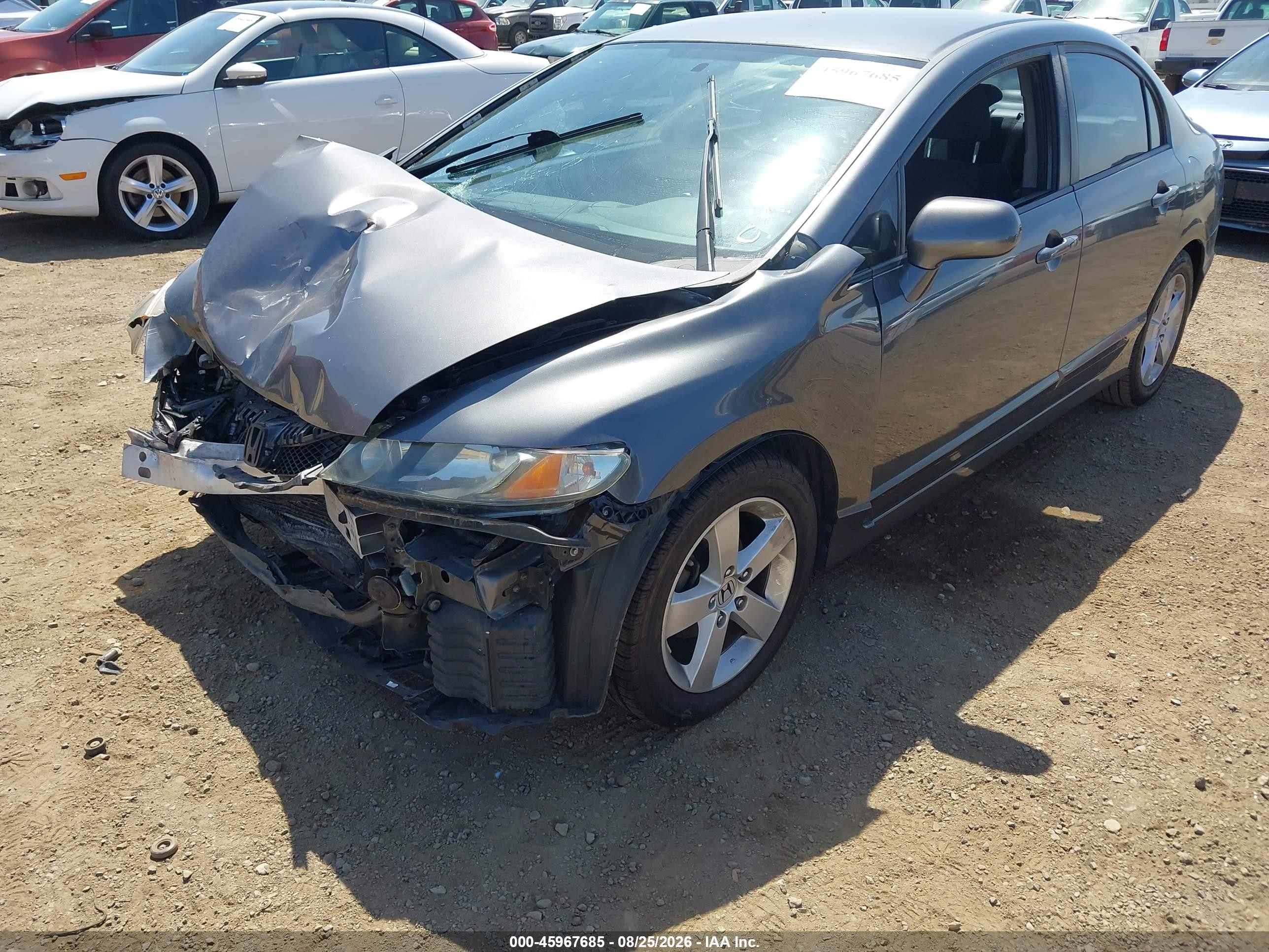 2009 Honda Civic Lx-s Gray vin: 2HGFA16669H333578