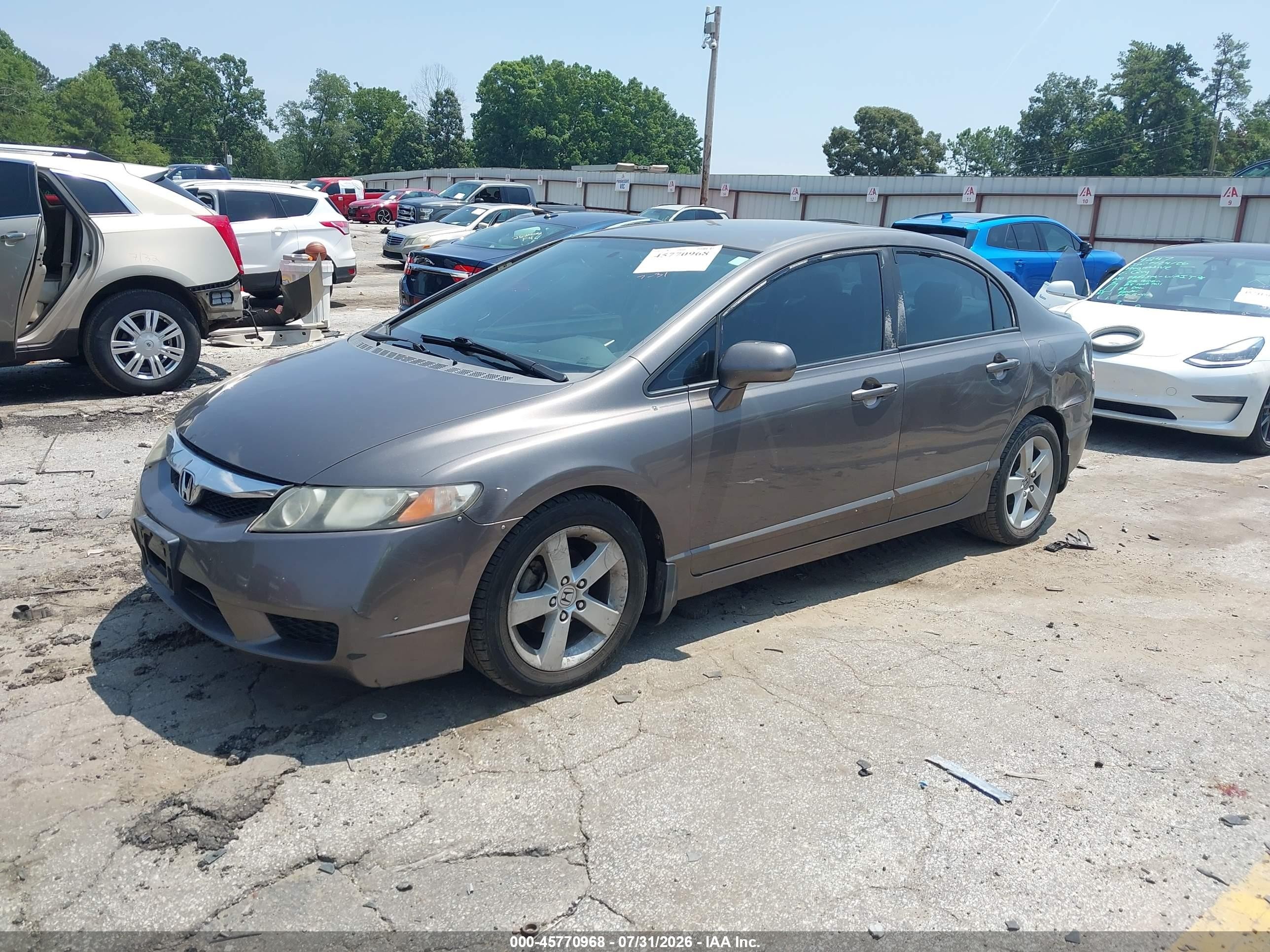 2009 Honda Civic Lx-s Gray vin: 2HGFA16669H539449
