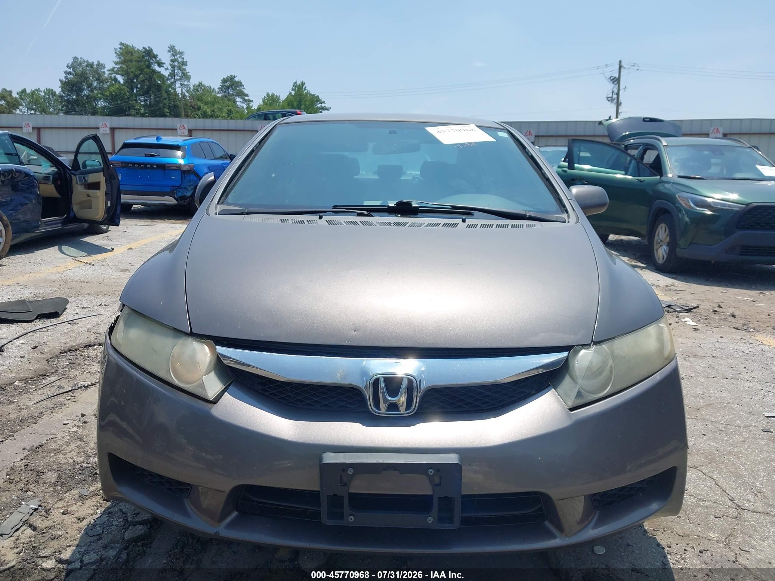 2009 Honda Civic Lx-s Gray vin: 2HGFA16669H539449
