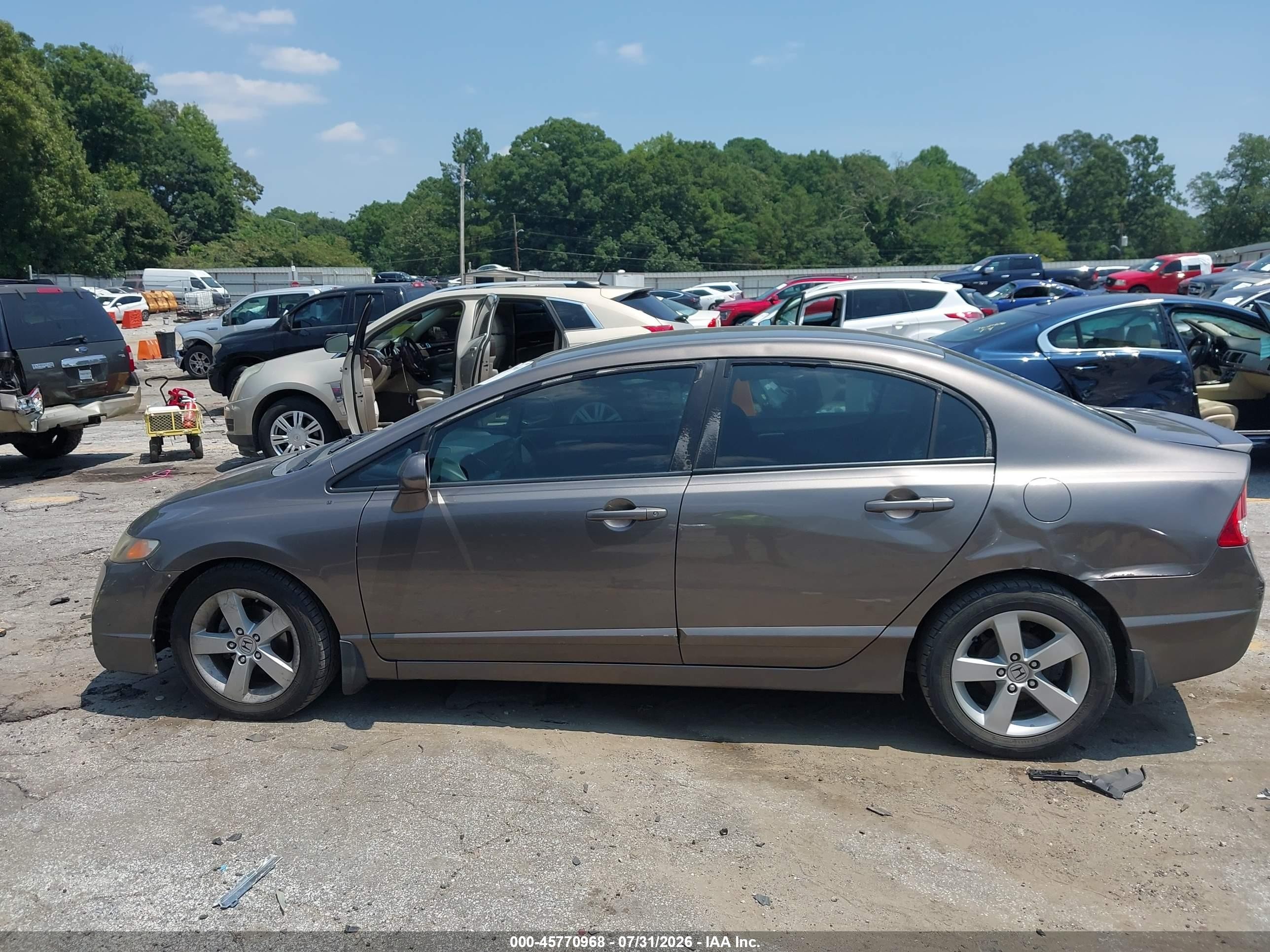 2009 Honda Civic Lx-s Gray vin: 2HGFA16669H539449