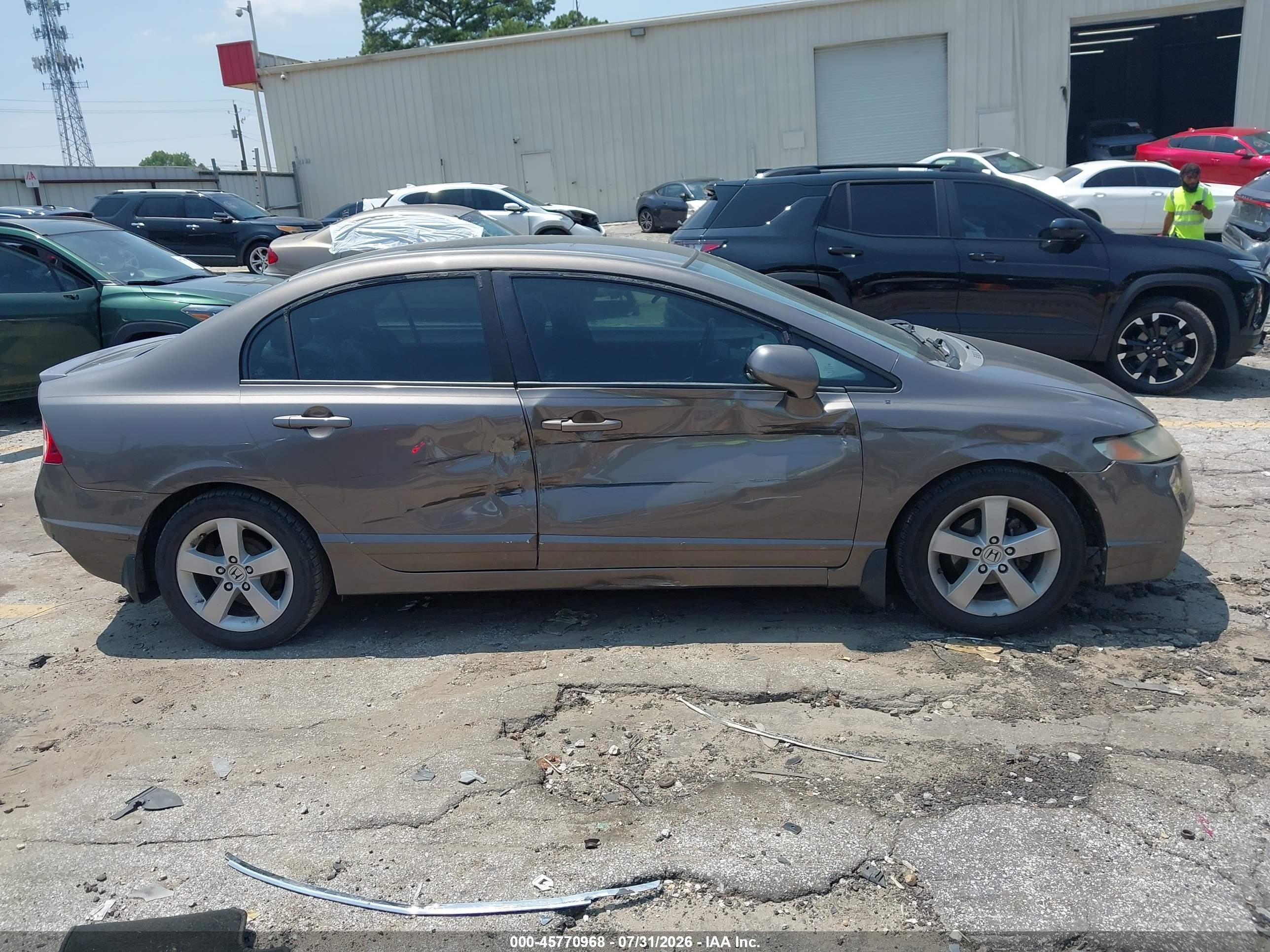 2009 Honda Civic Lx-s Gray vin: 2HGFA16669H539449