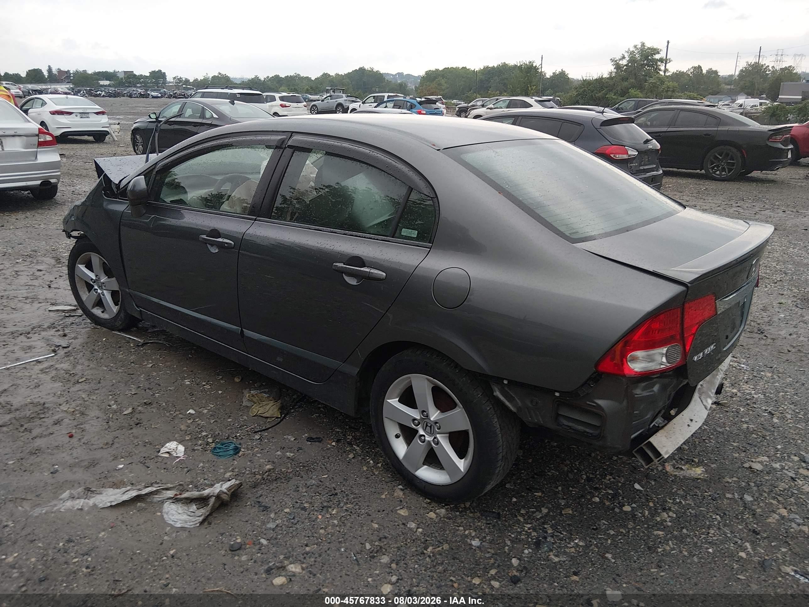 2009 Honda Civic Lx-s Gray vin: 2HGFA16679H327451