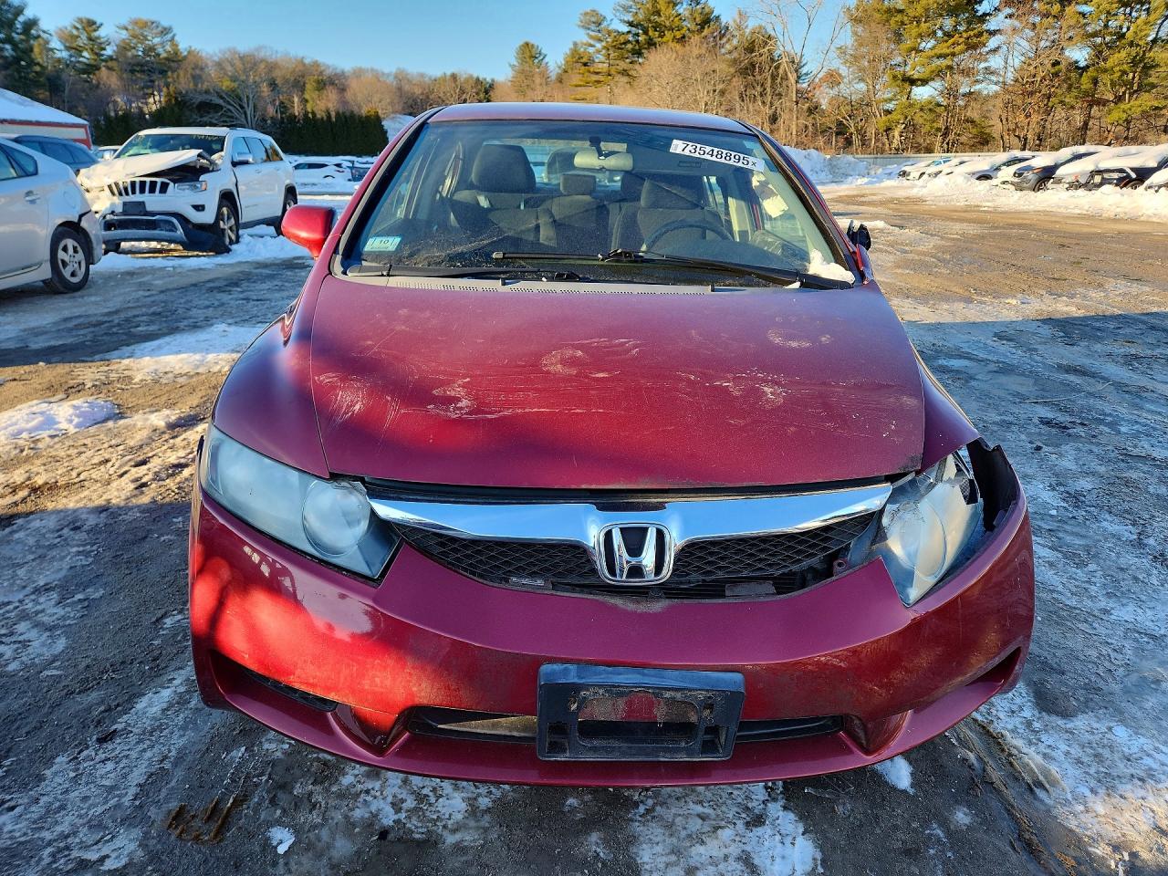 2009 Honda Civic Lx-s Burgundy vin: 2HGFA16679H331290