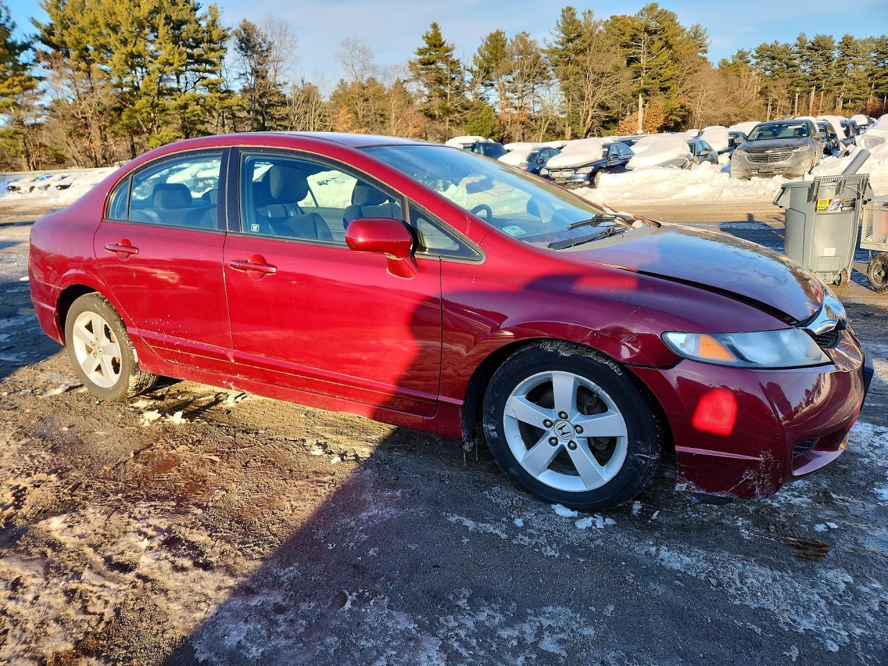 2009 Honda Civic Lx-s Burgundy vin: 2HGFA16679H331290