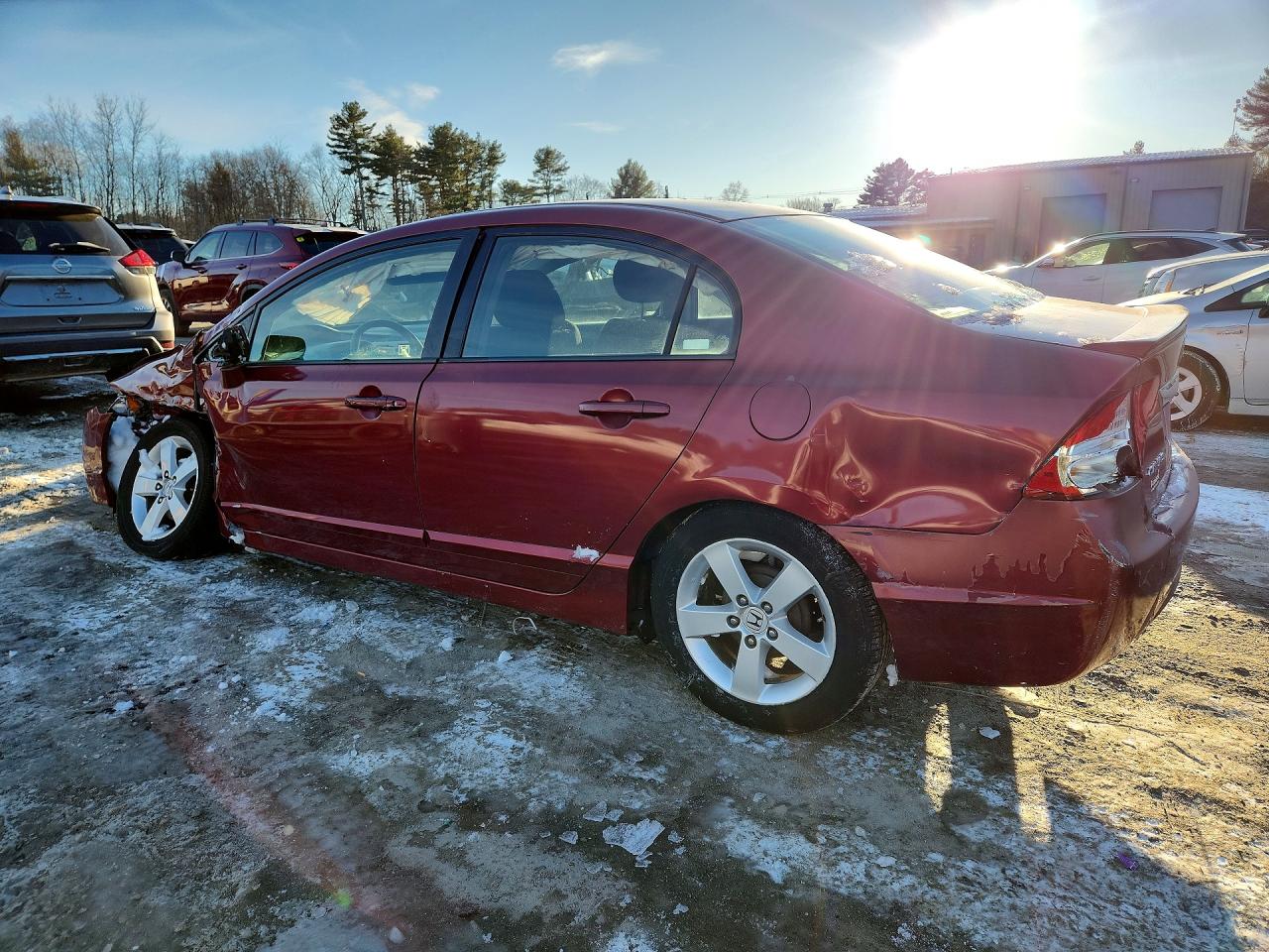 2009 Honda Civic Lx-s Burgundy vin: 2HGFA16679H331290