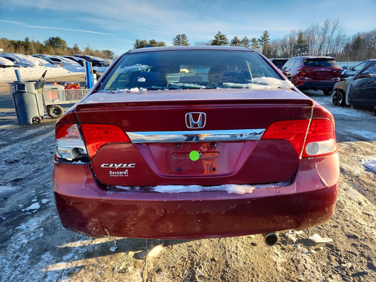 2009 Honda Civic Lx-s Burgundy vin: 2HGFA16679H331290