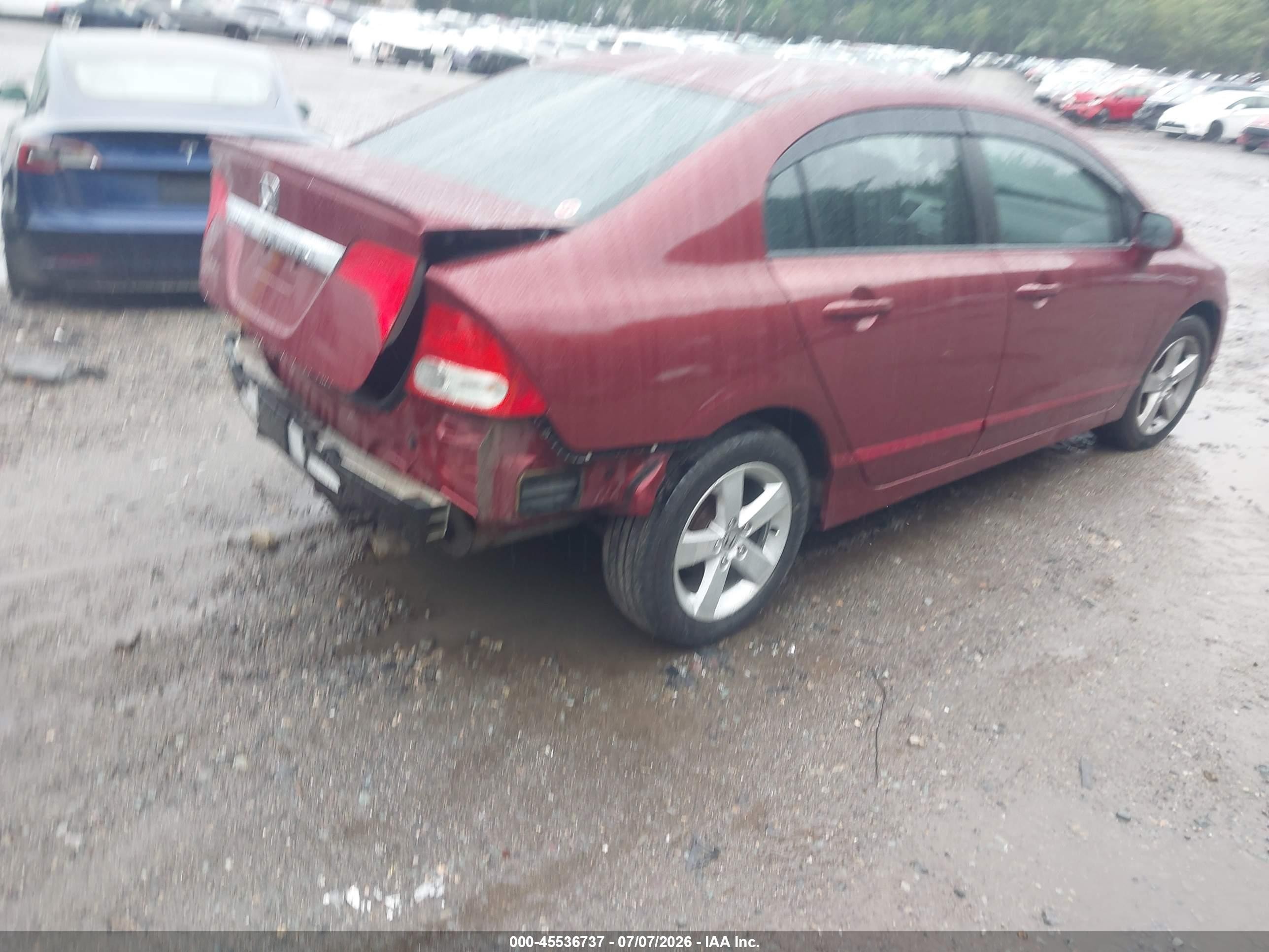 2009 Honda Civic Lx-s Burgundy vin: 2HGFA16679H355332